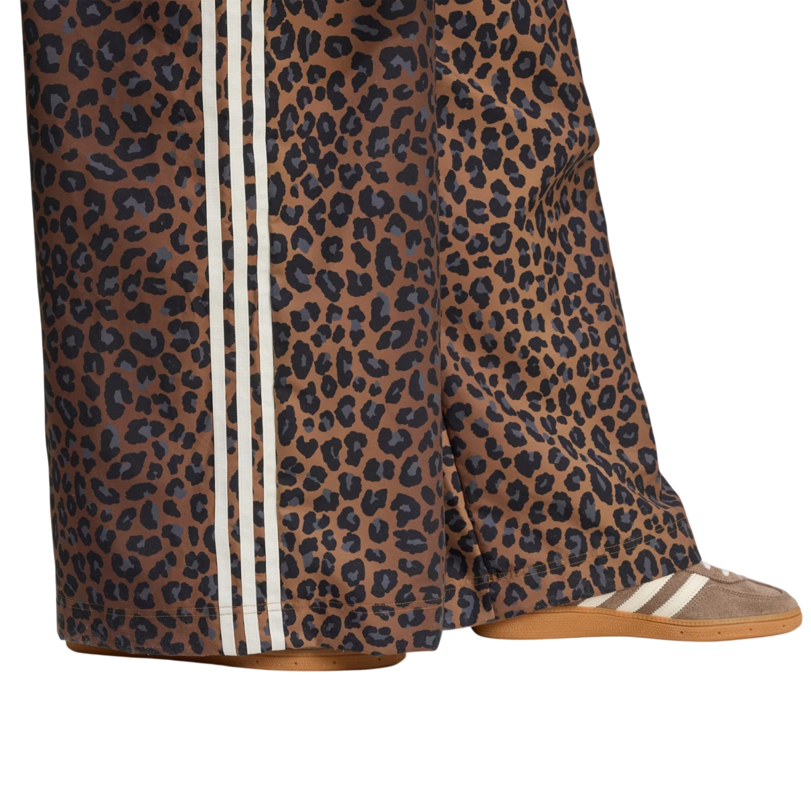 Women's Adidas Originals Multicolor Leopard Firebird Oversized Track Pants New