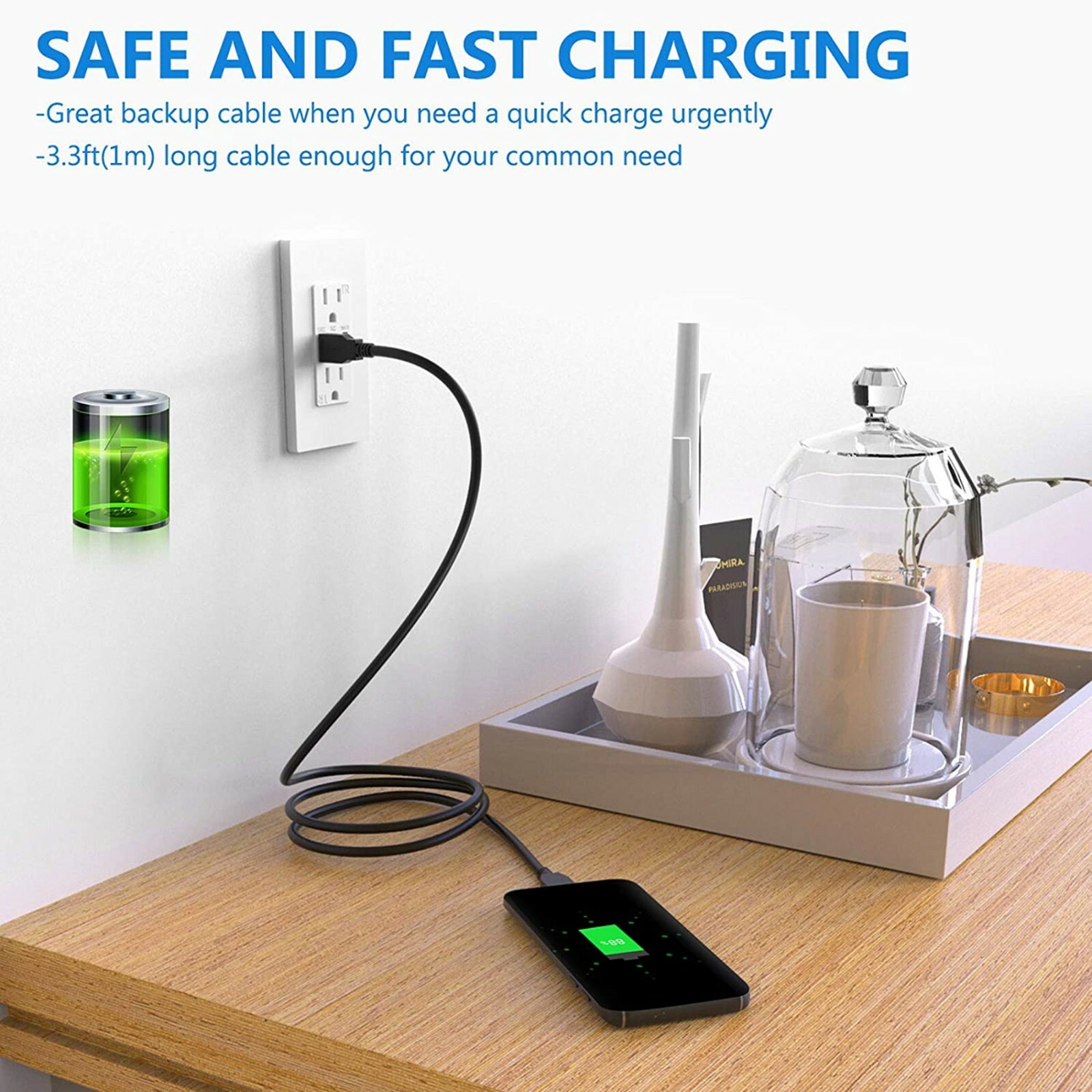 USB 3.0 Cable Cord For Seagate Backup Plus Slim Portable External Hard Drive HDD