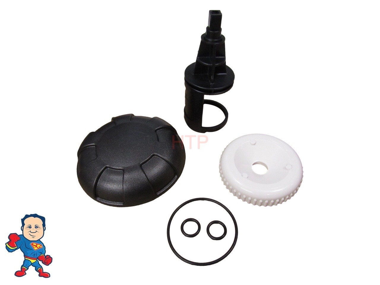 Master Spa Twilight Series Diverter Valve Kit Stem O-Rings Cap 6-Spoke Hot Tub