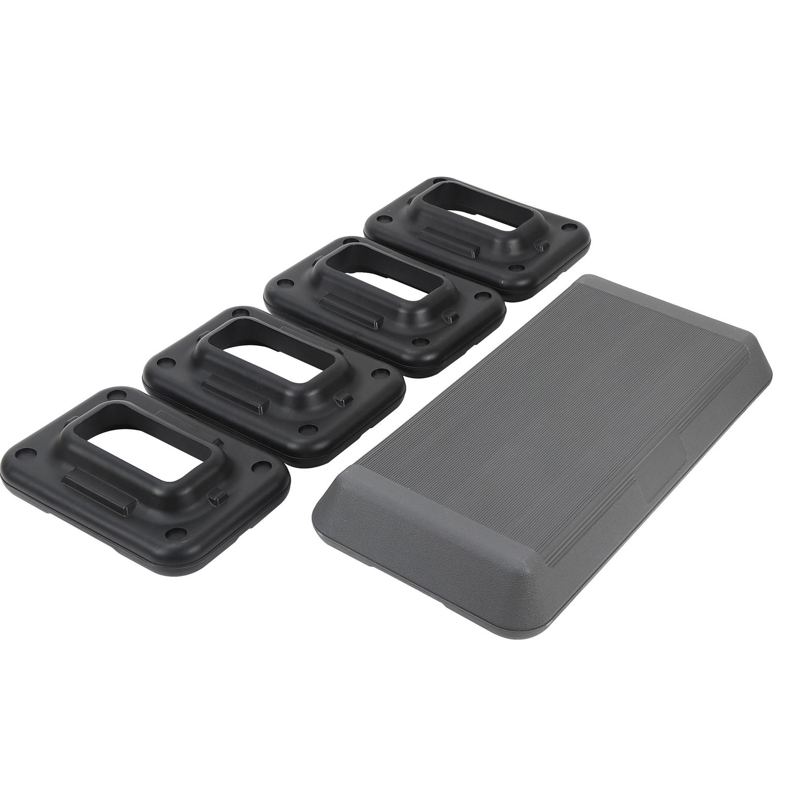 28" Aerobic Step Trainer Adjustable Exercise Non-Slip Surface Platform Stepper