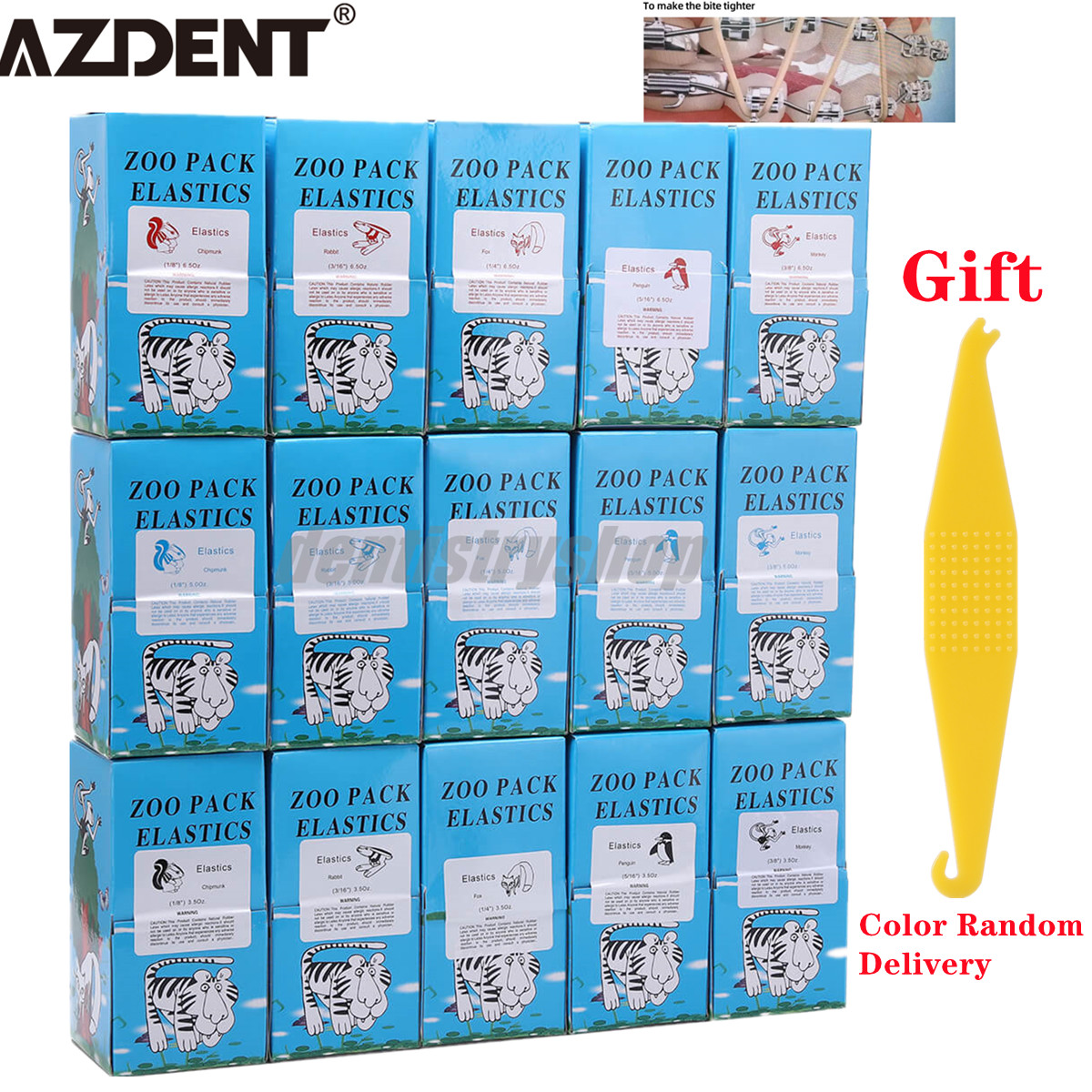 Dental Orthodontic Elastics Latex Braces Orthodontic Rubber Bands 5000Pcs/Box