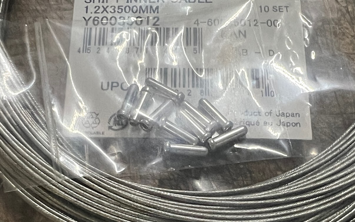 10 Pack - Shimano Inner Shift Cables 1.2 x 3500mm (Tandem / Triplets) BRAND NEW