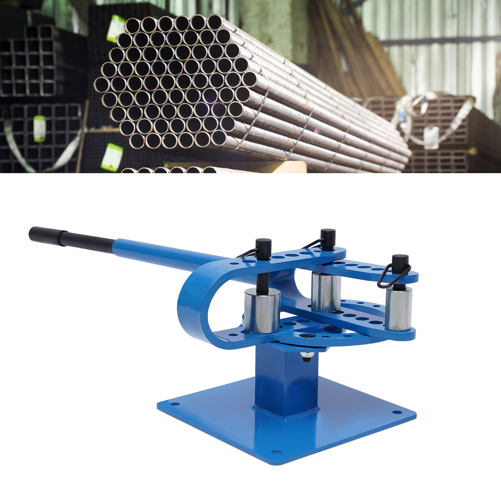Premium Manual Pipe Bender 1''-3'' with 7 Dies for Versatile Bending