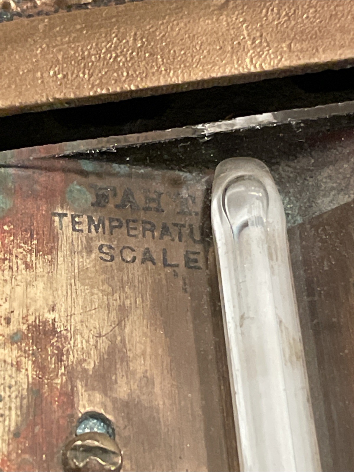 TAGLIABUE MFG CO. ANTIQUE BRASS STEAM THERMOMETER GAUGE NEW YORK VINTAGE