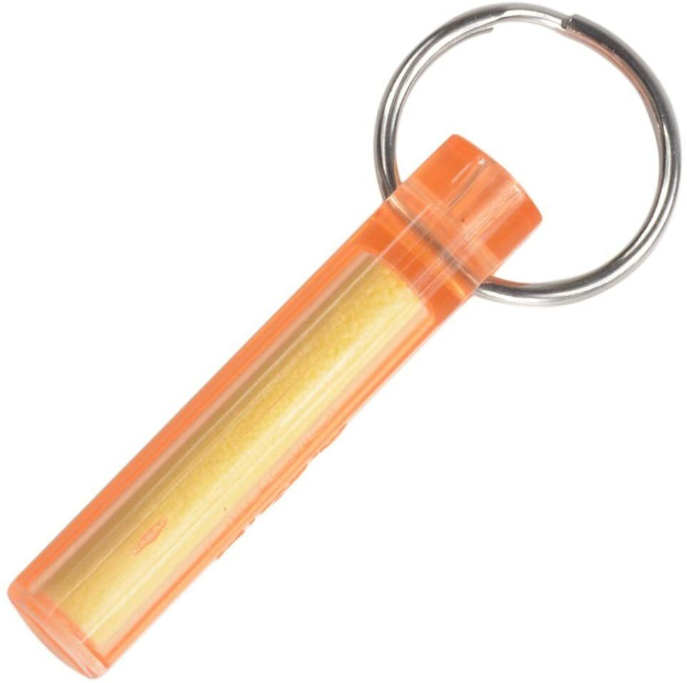 Ni-Glo Solar Gear Marker Dragon Orange Recharges By Sun or Light Source Keychain
