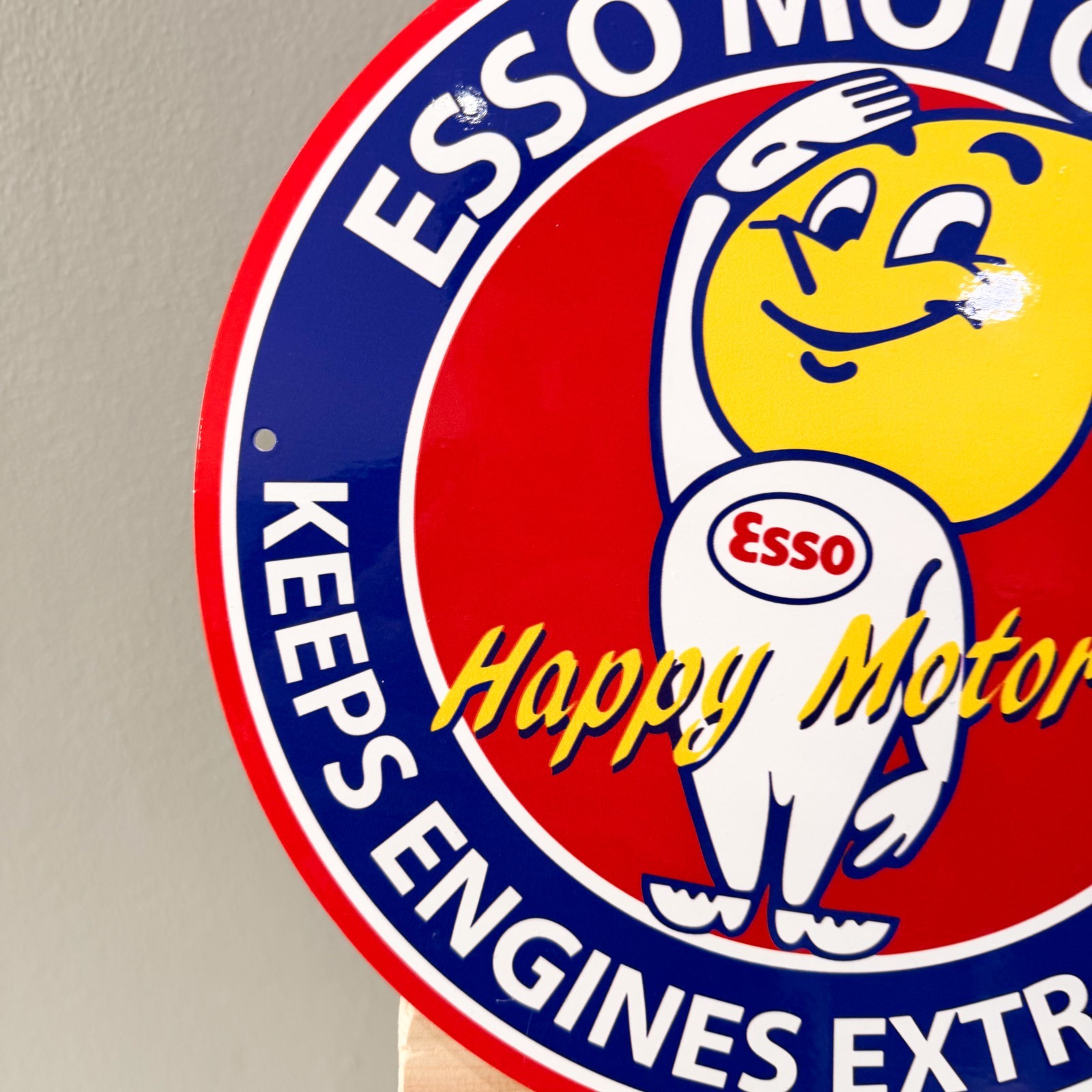 Esso Motor Oil Vintage Metal Sign Set of 3 – 30 cm / 11.8” Petrol Decor