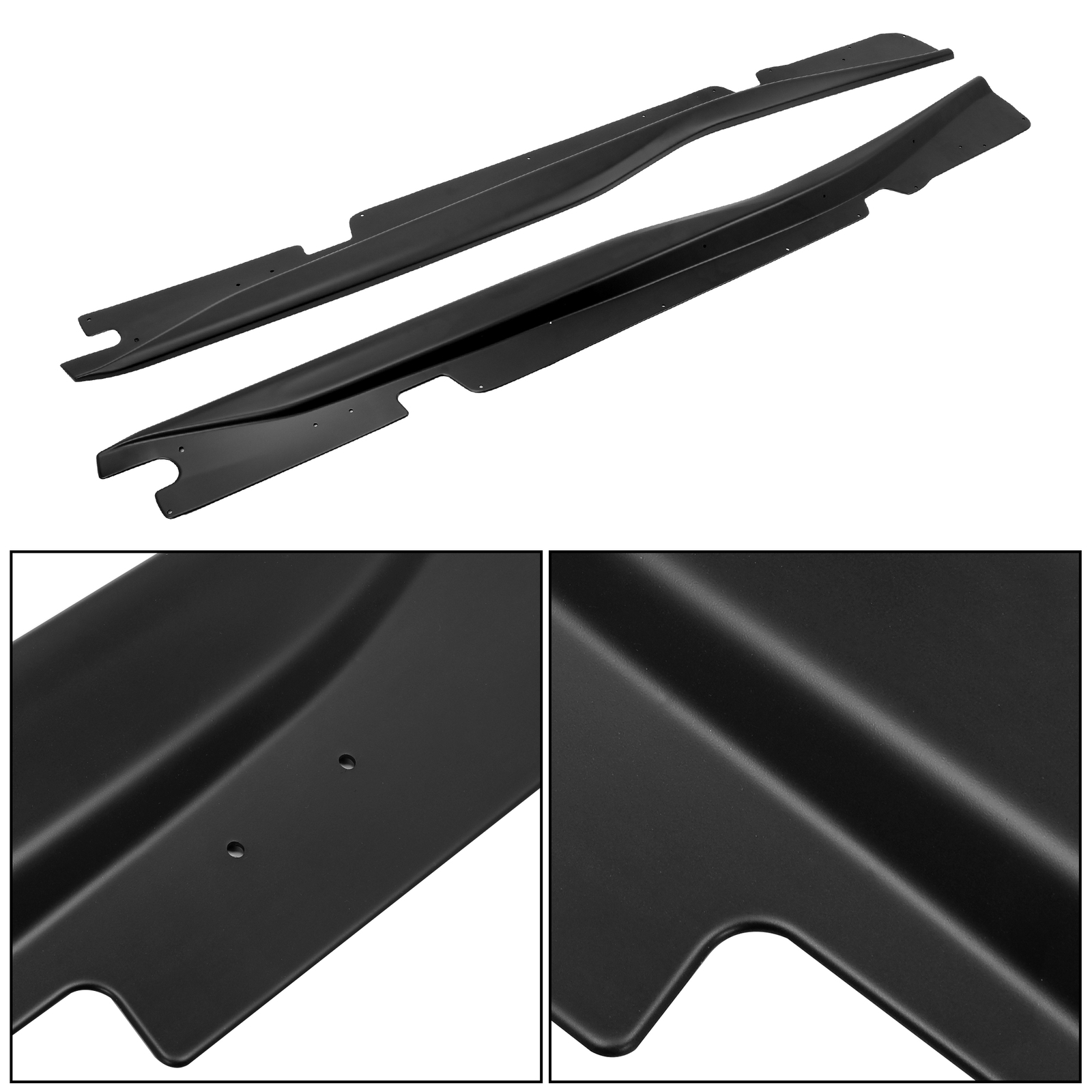 For 14-19 Chevrolet Corvette C7 stingray Side Skirt Z06 Style Rocker Panel Black