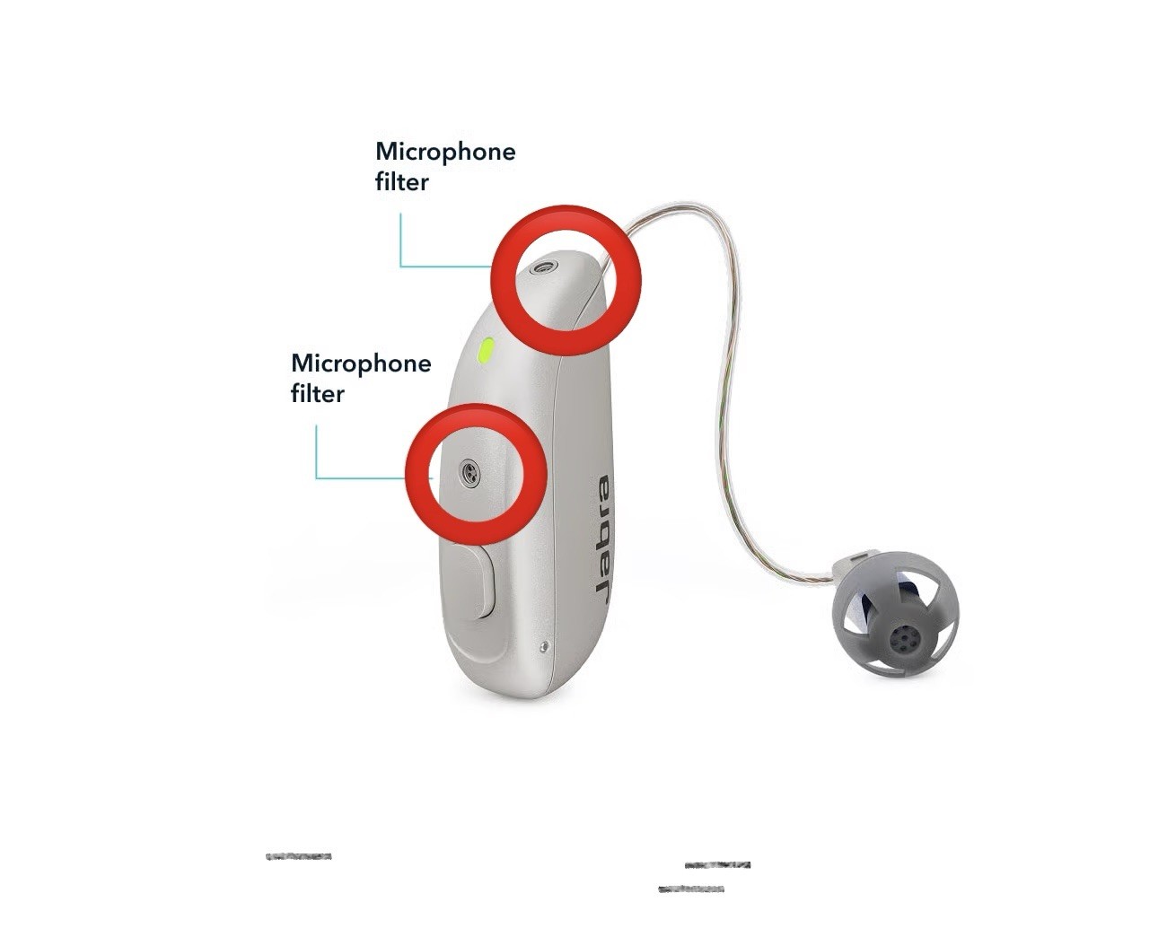 ReSound Microphone Filter Replacement For Vivia, Nexia, Savi, Jabra Hearing Aids