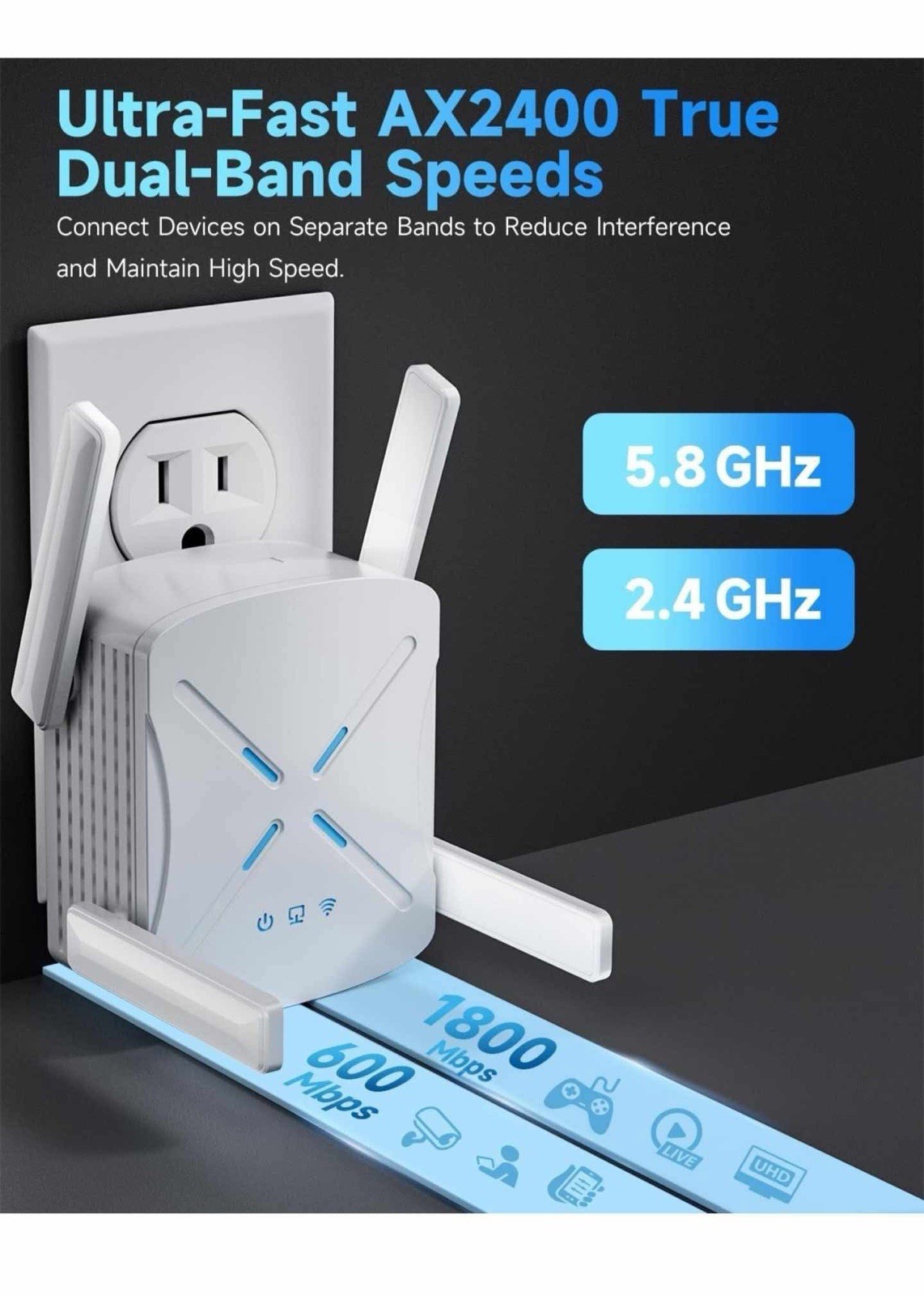 2025 Wifi Extender Signal Booster New Gen Wifi 6 Repeater