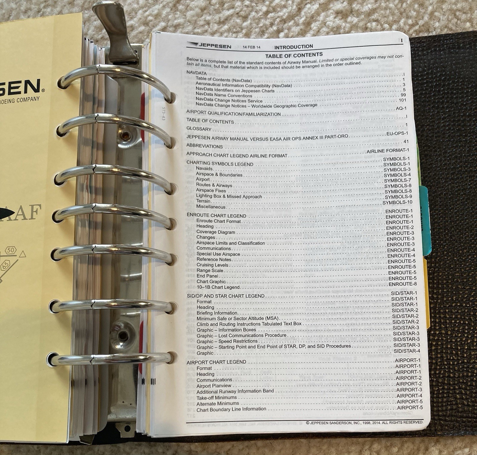 Jeppesen Aviation Vintage UNITED STATES Airway Manual Services 3 Pilot Binders