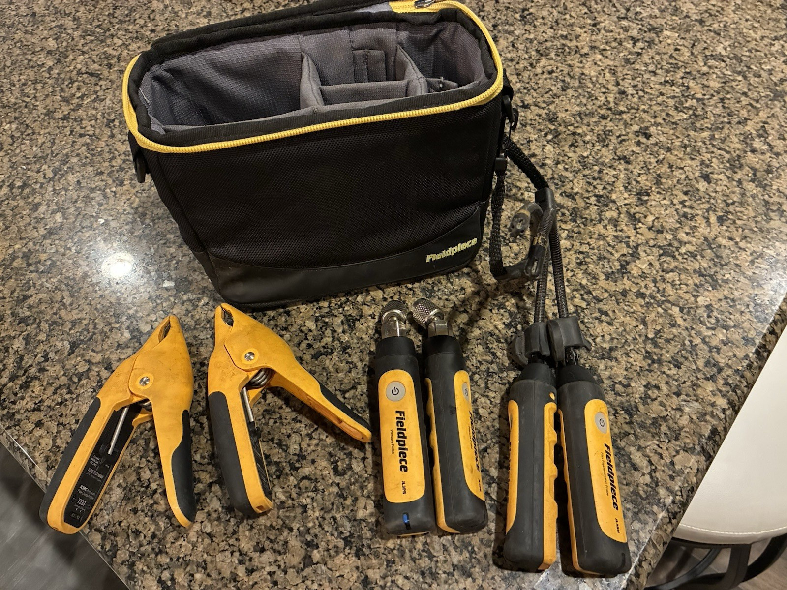 Fieldpiece JL3KH6 Job Link Wireless HVAC Test Kit Probes Clamps Psychrometers!