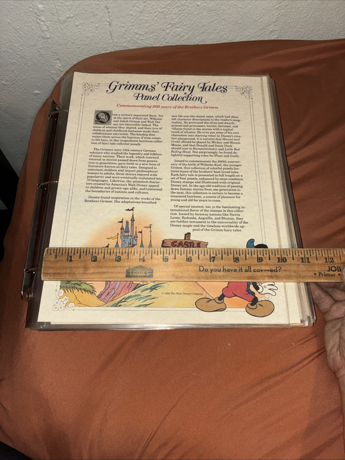 Walt Disney Grimm's Fairy Tales Panel Collection Postal Commemorative Society200