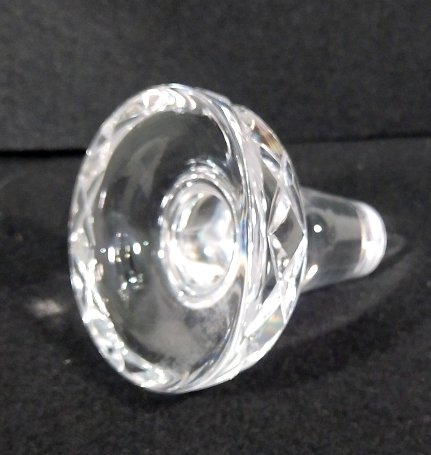 Vintage Heavy Beautiful Crystal Glass Diamond Cut 10.5" Decanter Collectible