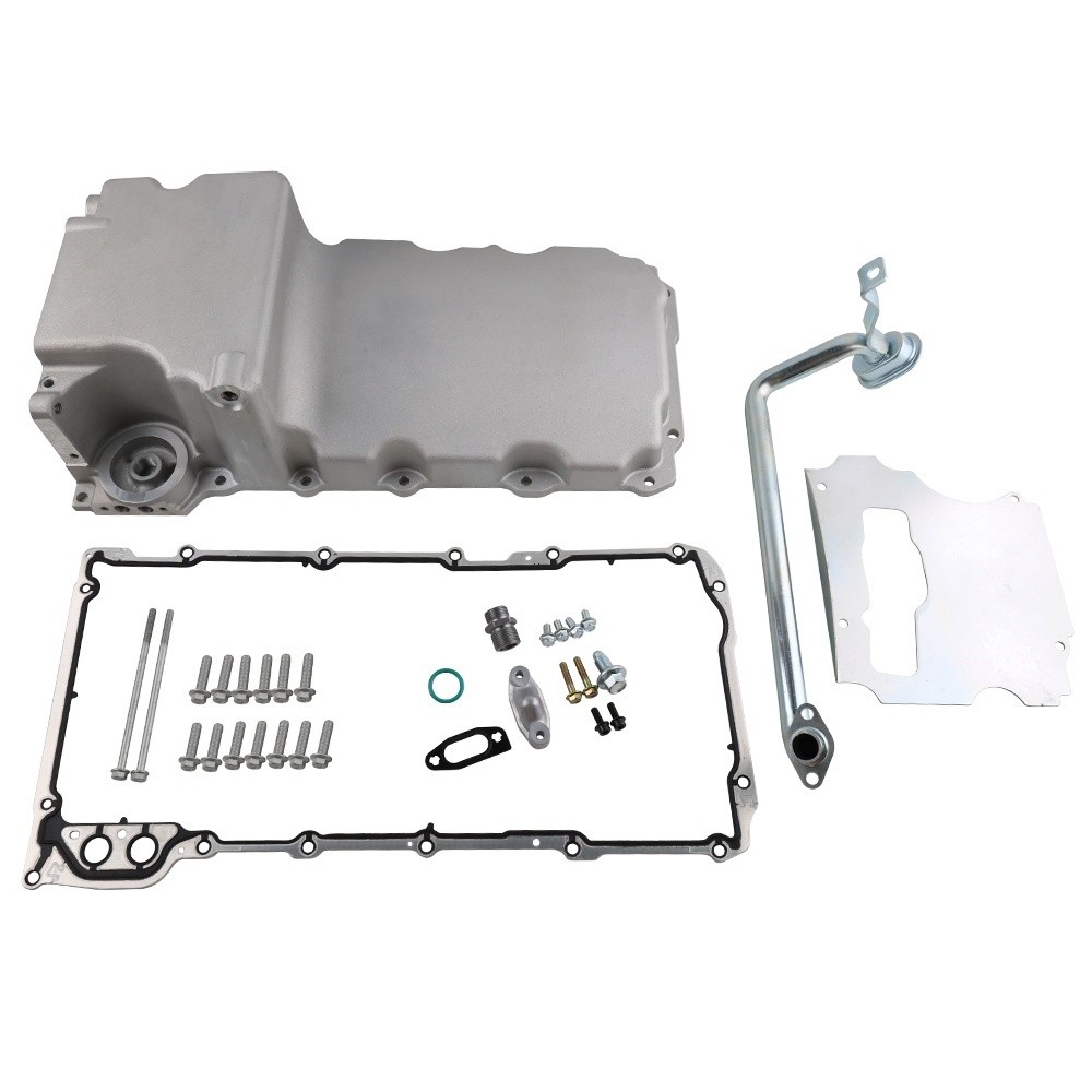 Aluminum Oil Pan Retrofit Kit Low Profile For LS Swap LS1 LS2 LS3 4.8L 5.3L 6.0L