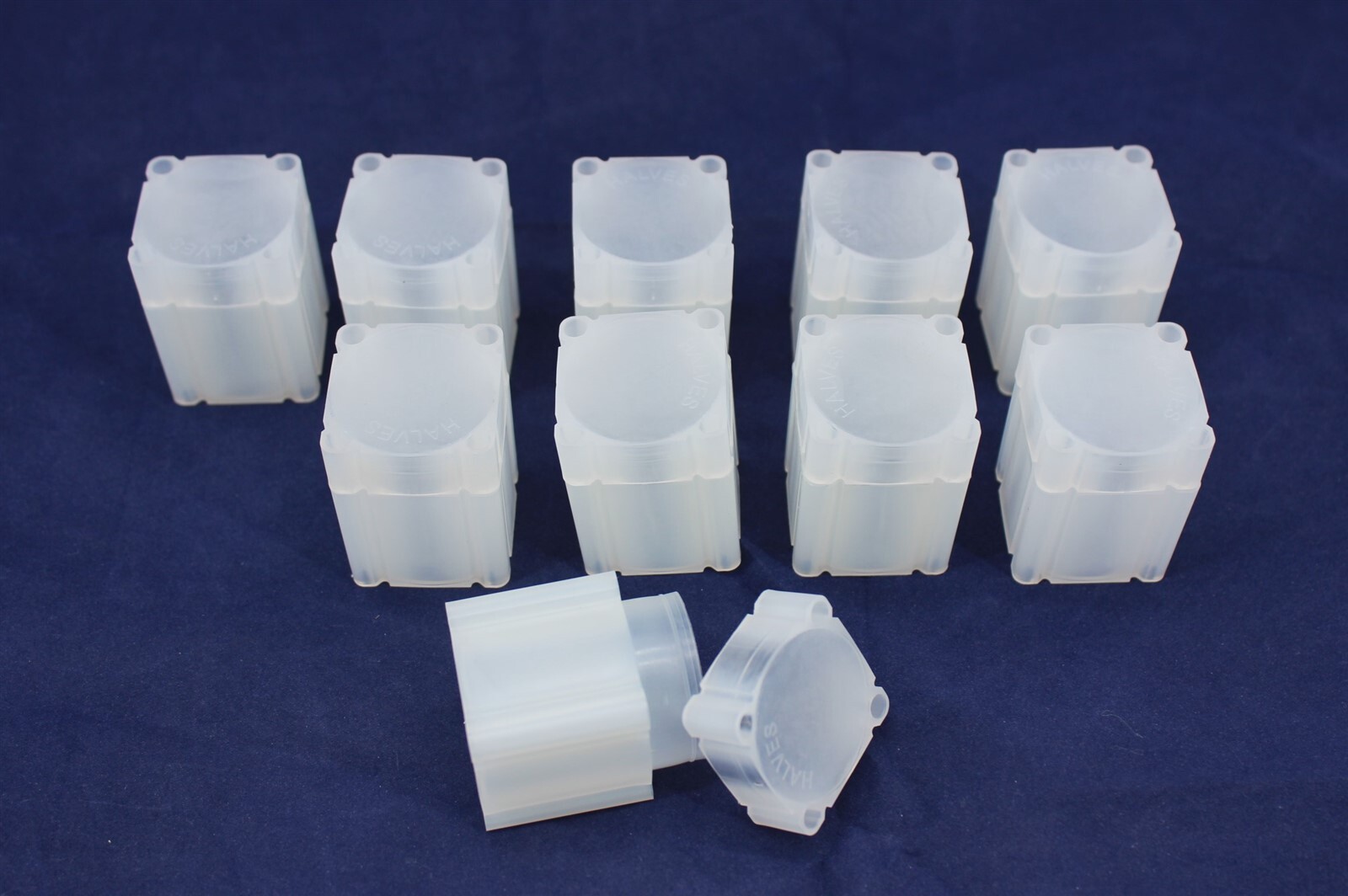 10 Square Coin Tubes for US Half Dollars / Liberty Franklin & Kennedy 1/2 Dollar