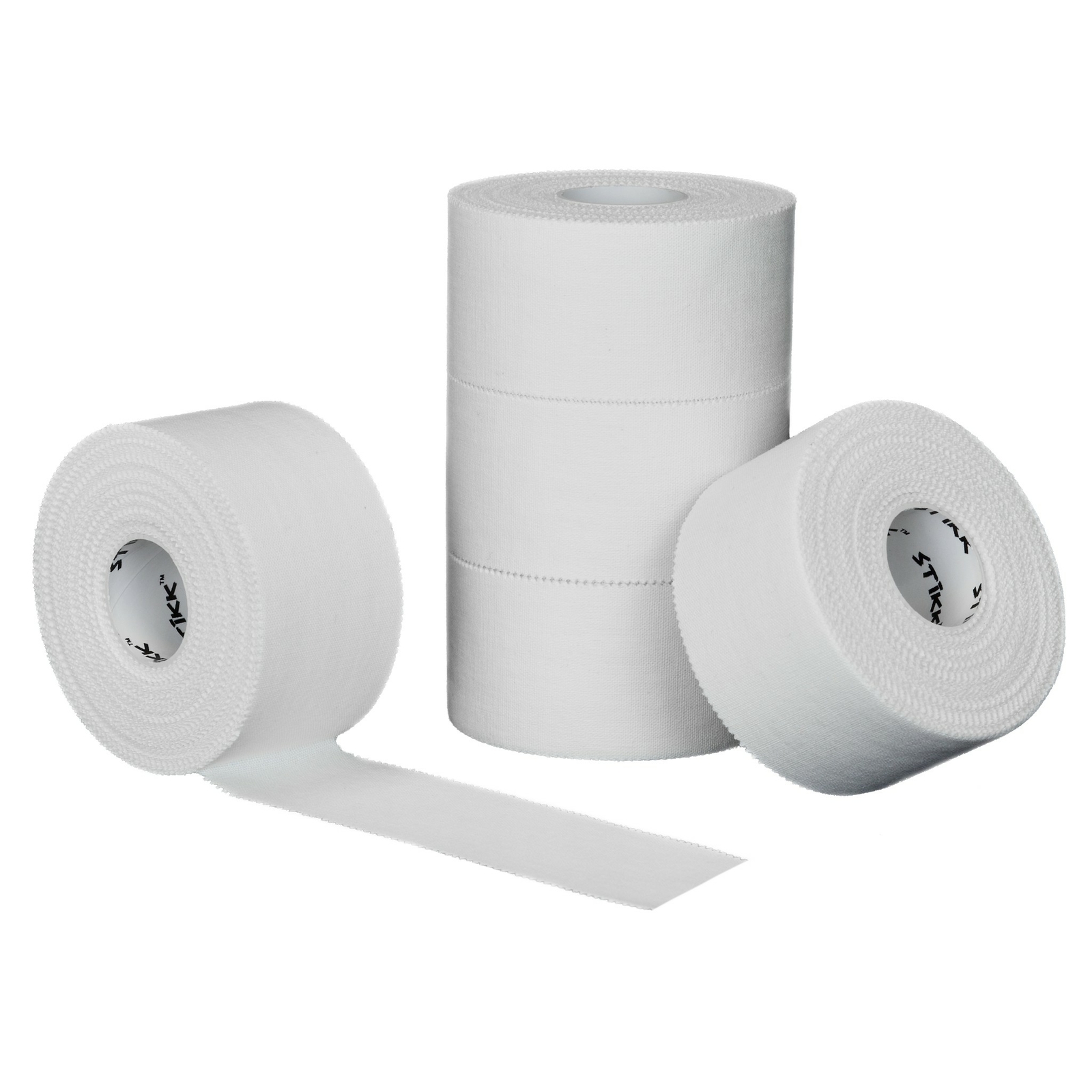 STIKK White Athletic Tape 5 Pack 1.5" x 15 Yard Rolls (45 feet)