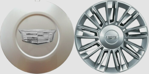 4PCS. CADILLAC ESCALADE WHEEL CENTER CAP SILVER FINISH 23432319 2015-2020