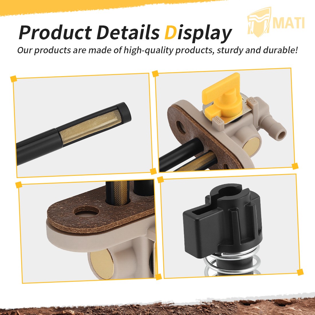 Petcock Fuel Shutoff Valve 7052190 for Polaris Big Boss 500 6x6 1998-1999