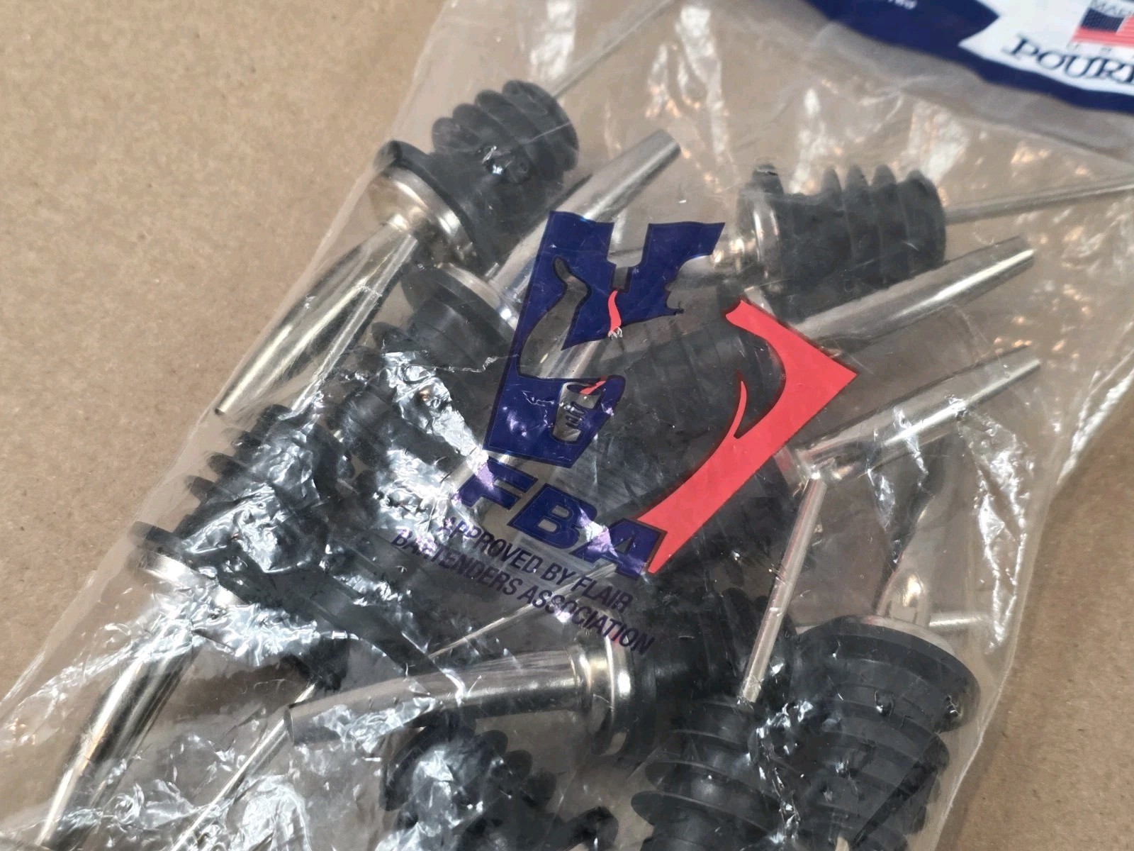 Spill-Stop 285-50 Medium Flow Tapered Liquor Pourer, Chrome - 12 Pack