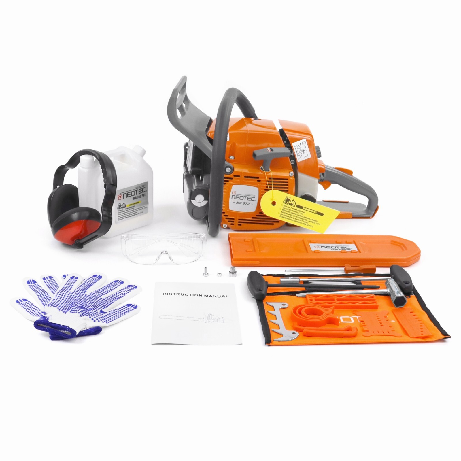 72cc Chainsaw Gas Power with 20'' 25'' 28'' Bar and Chain Compatible with MS 381