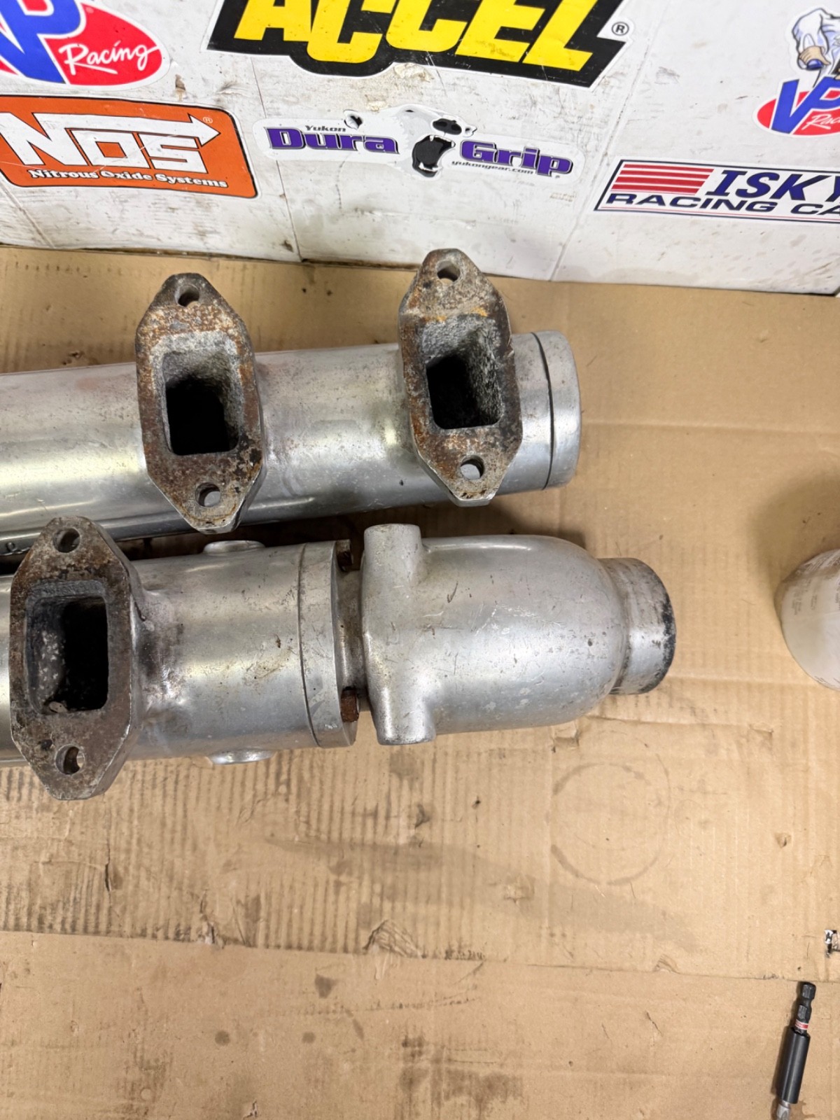 VINTAGE FORD FE 390 427 EDELBROCK M5 MARINE BOAT EXHAUST LOGS EXHAUST MANIFOLD