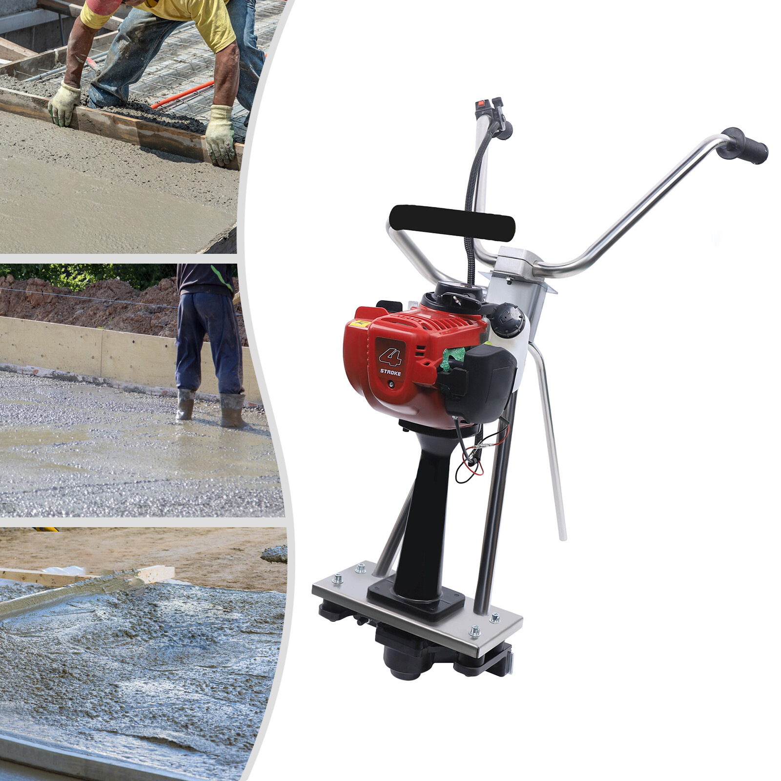 4 Stroke Gas Concrete Wet Screed Power Screed Cement Concrete Vibrating Machine