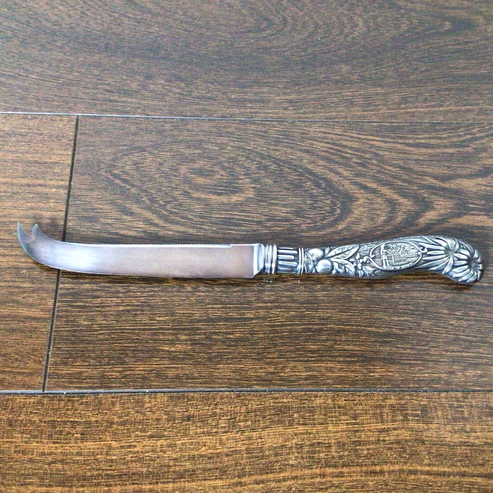 Florida Alligator In God We Trust Sterling Silver Grapefruit Cheese Knife