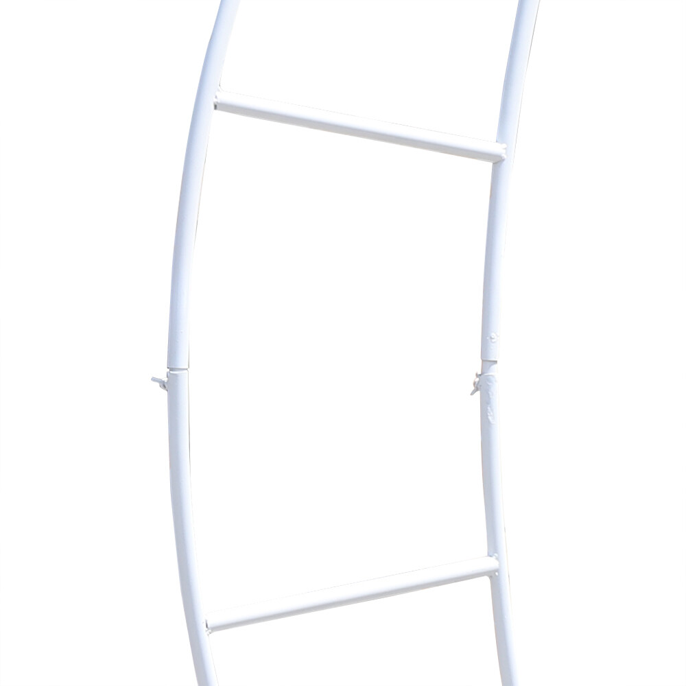 2 Piece Wedding Arch Crescent Moon Floral Stand Party Framework Stand Backdrop