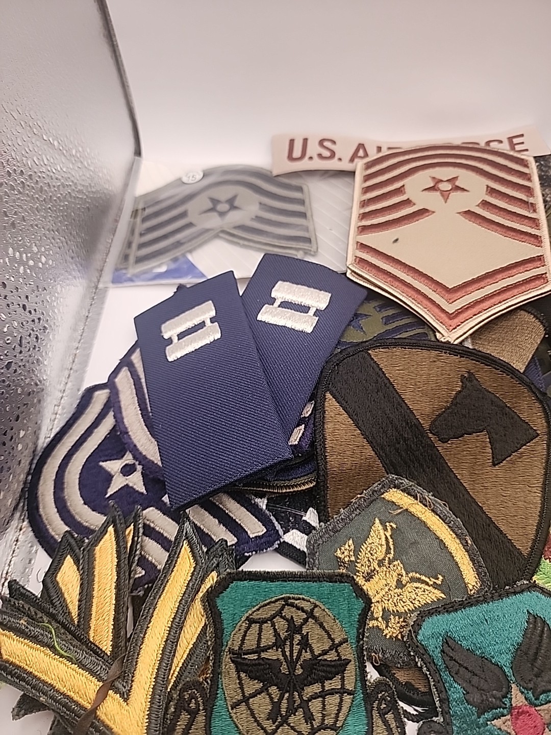 MILITARY PATCH LOT OF 20 GI VARIETY BAG ARMY Navy Marines Airforce Veterans