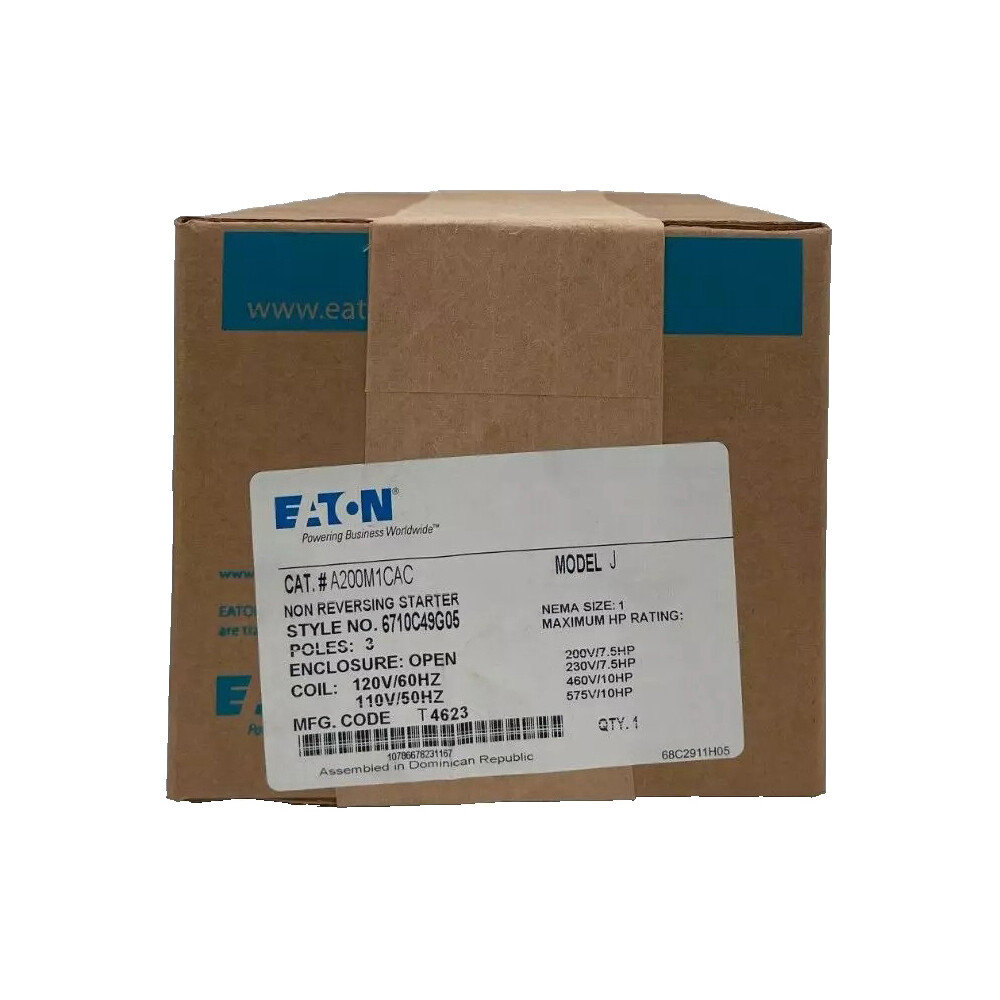 NIB - Eaton - A200M1CAC - Non-Reversing Starter For Motor Control