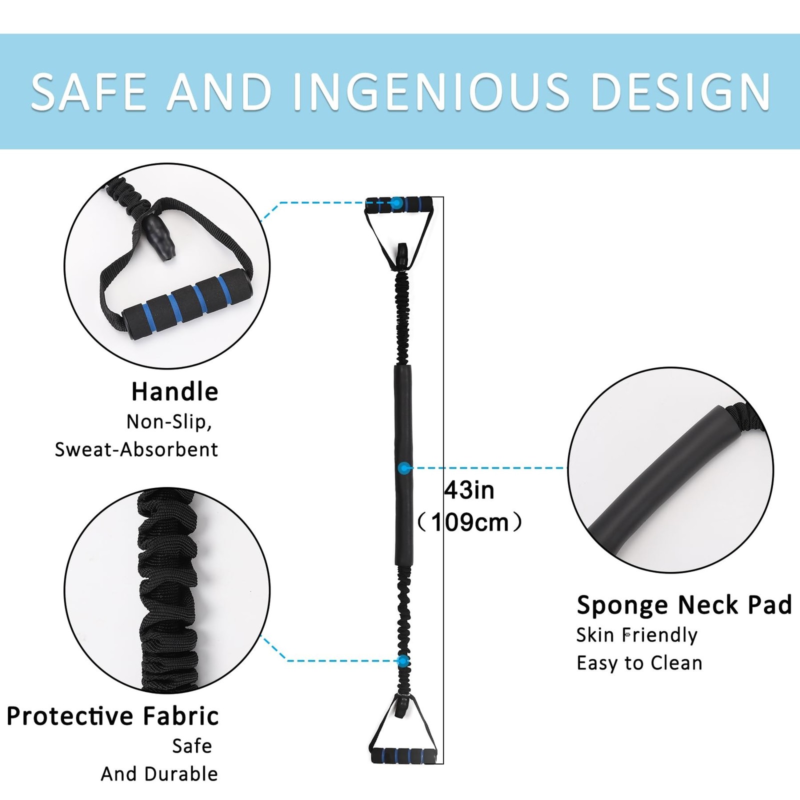 Neck Stretcher Exerciser, Cervical Traction Device, Neck Chiropractor Pull De...