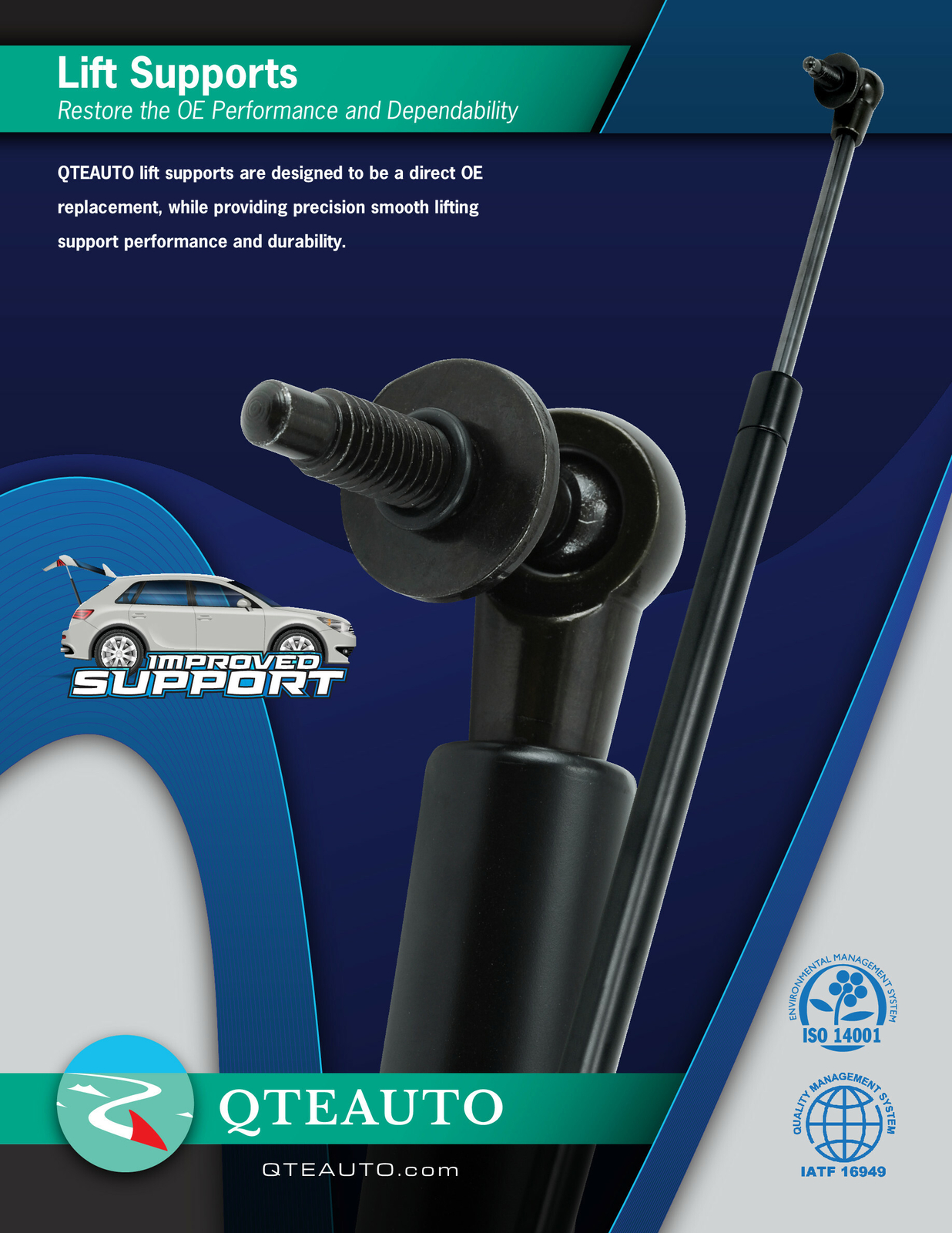 Front Hood Lift Support For 2008-2017 Buick Enclave