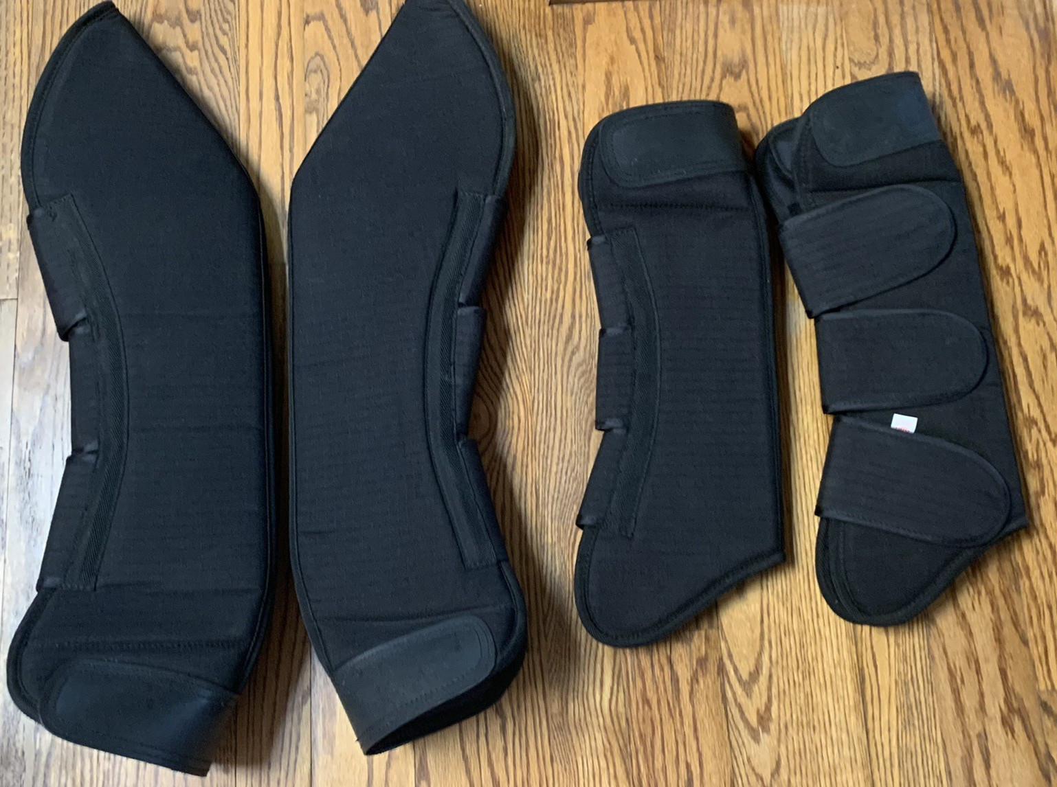 Weaver Horse Shipping Boots Ripstop Nylon Black Size Small 14-15 Hands Set Of 4