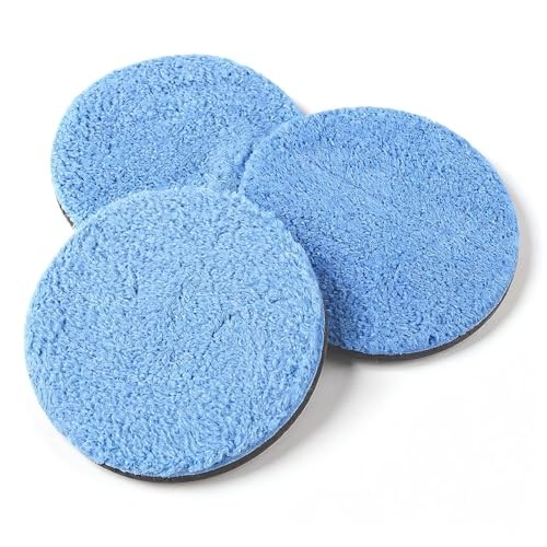 3 Pcs 5.9 Inch 150mm Microfiber Polishing Pad, Polishing Pads, Buffing Pad for
