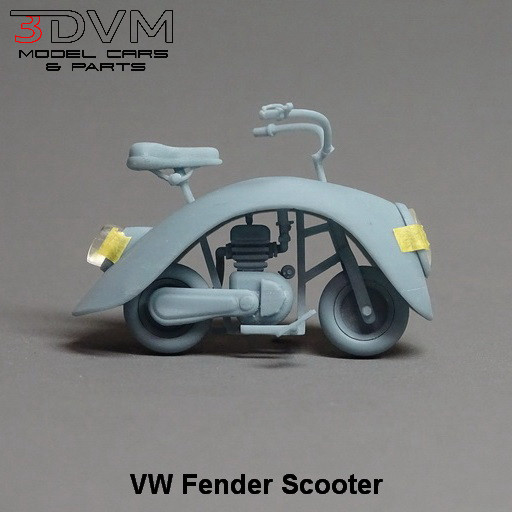 1:25-1:24 Scale Resin VW Fender Scooter Model Kit, Un-assembled