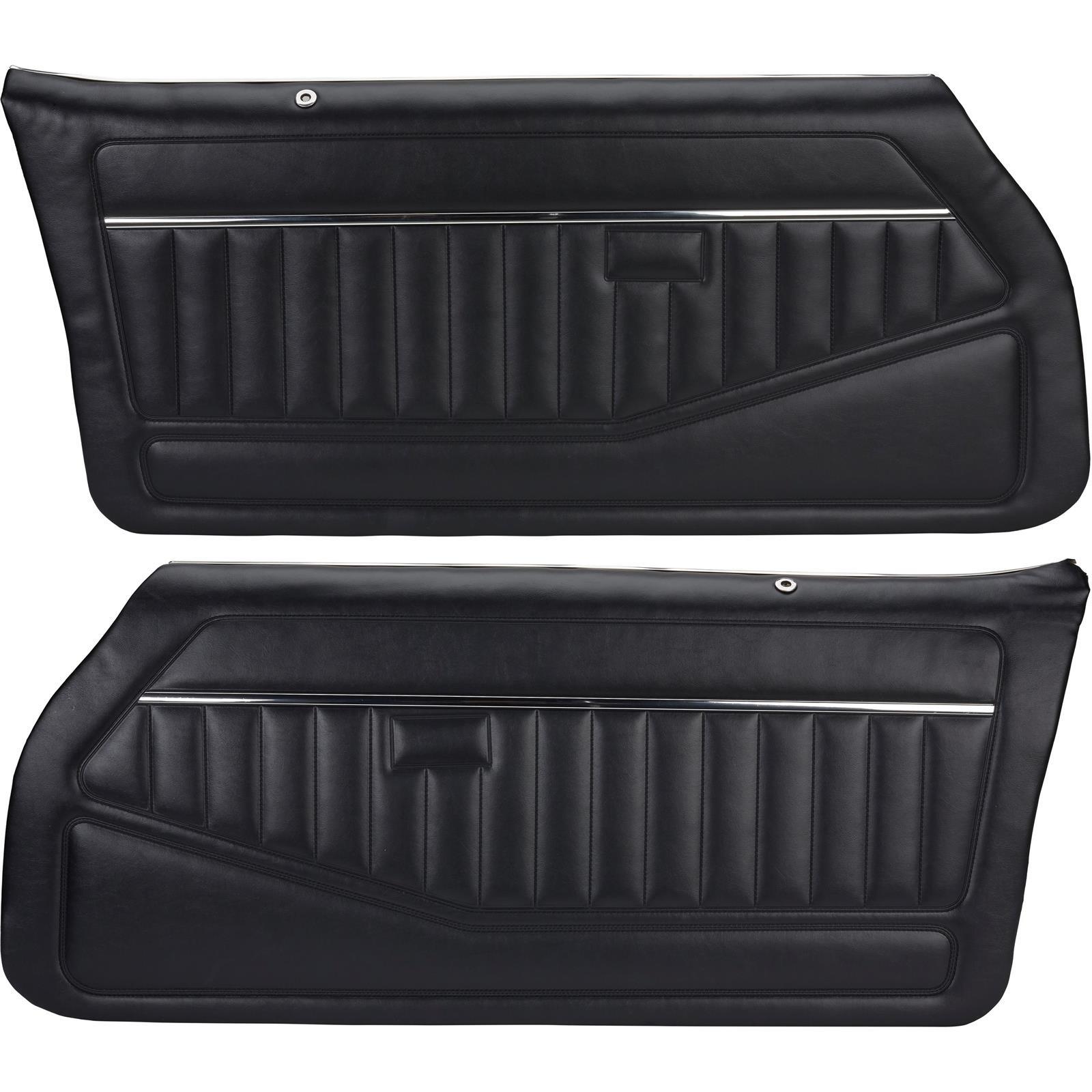 PUI 78FD70-P Standard Black Front Door Panels, 78-81 Firebird Camaro, Pair