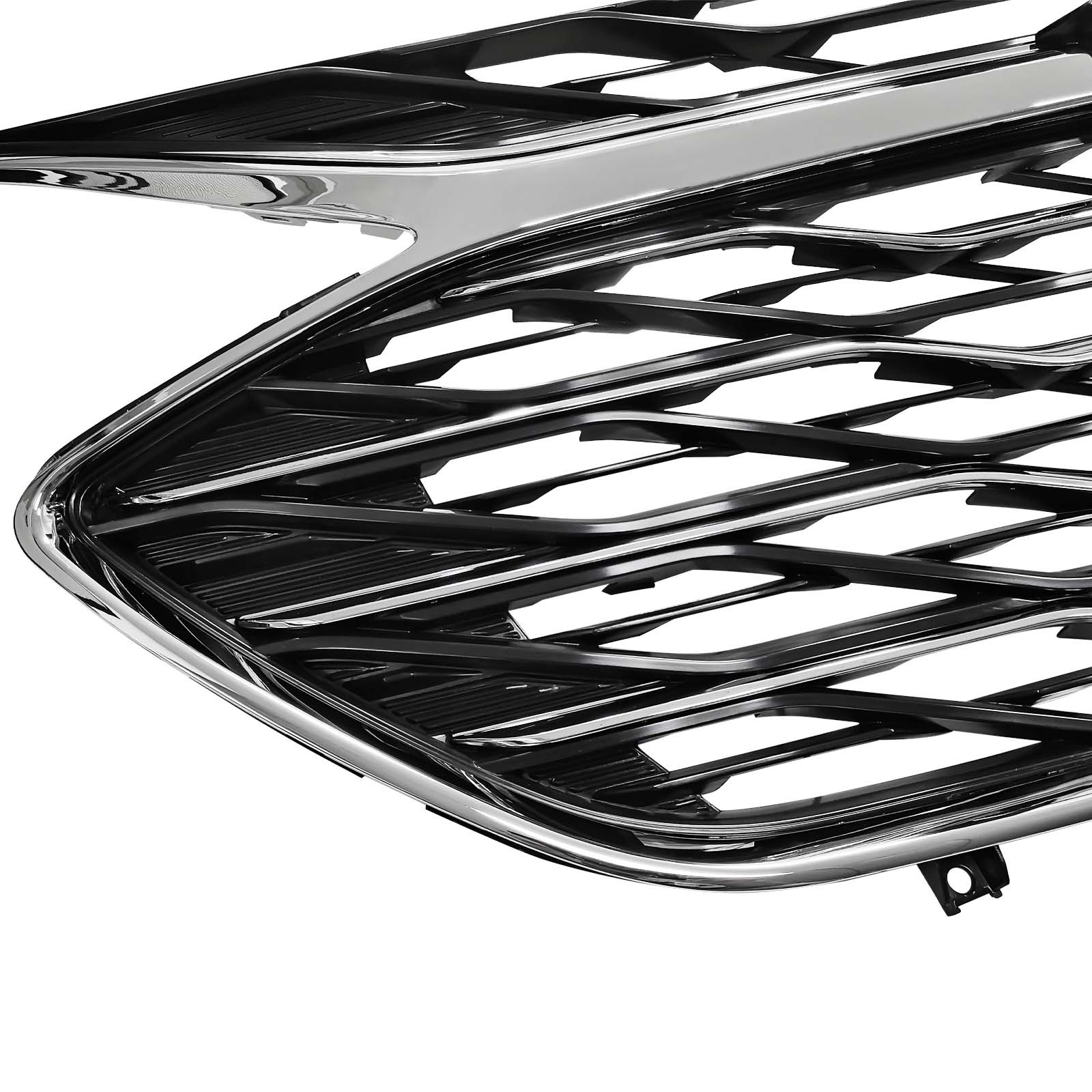 3PCS For 2019-2024 Chevrolet Malibu Chrome Front Upper Lower Grille LSGRCV008B