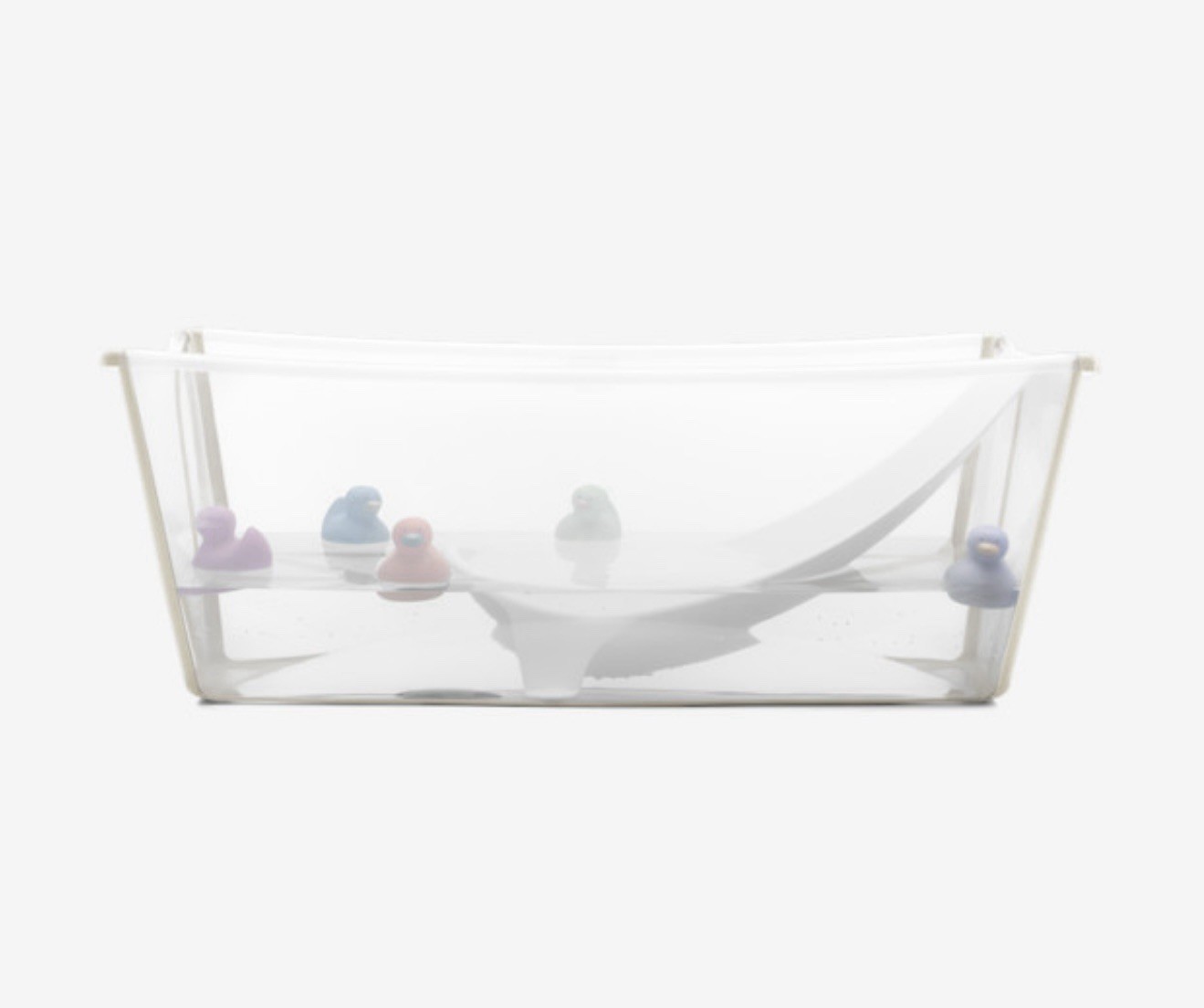 Stokke Flexi Bath Bundle, Sandy Beige - Foldable Baby Bathtub + Newborn Support