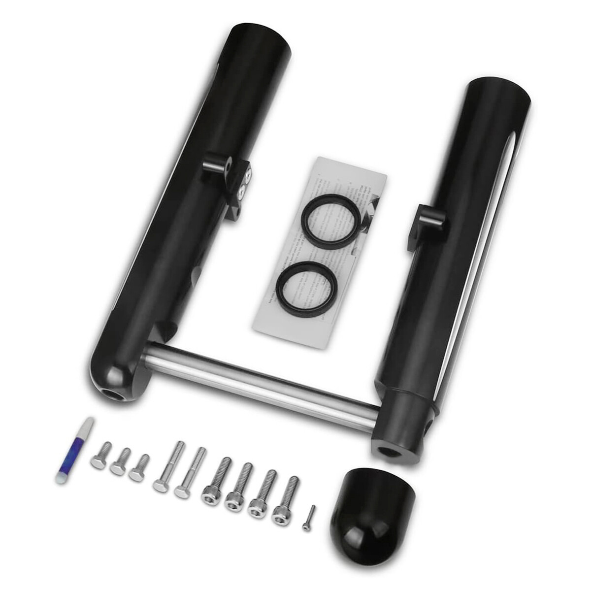 CNC Hollow cut Fork leg For Harley FLT Touring street road glide DUAL DISC 14-UP