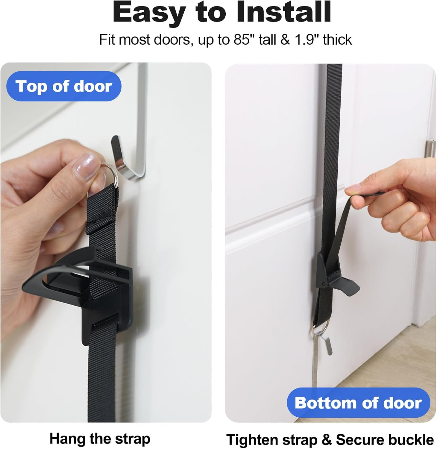 Hat Rack for Door - Two-Way Hanging Caps with Display Hooks and Hanger, Hat Orga