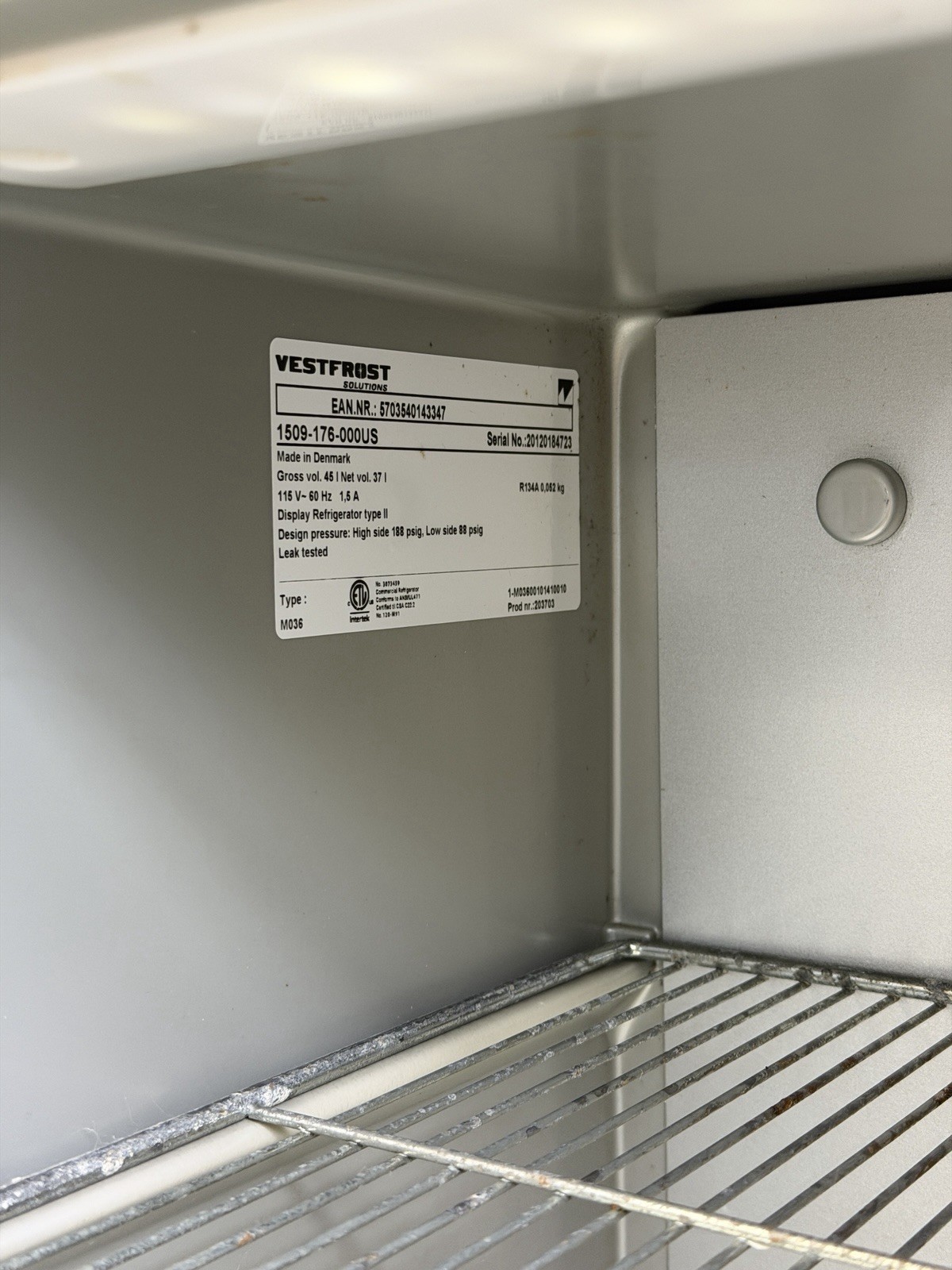 Red Bull Mini Fridge VESTFROST Commercial Rare M036