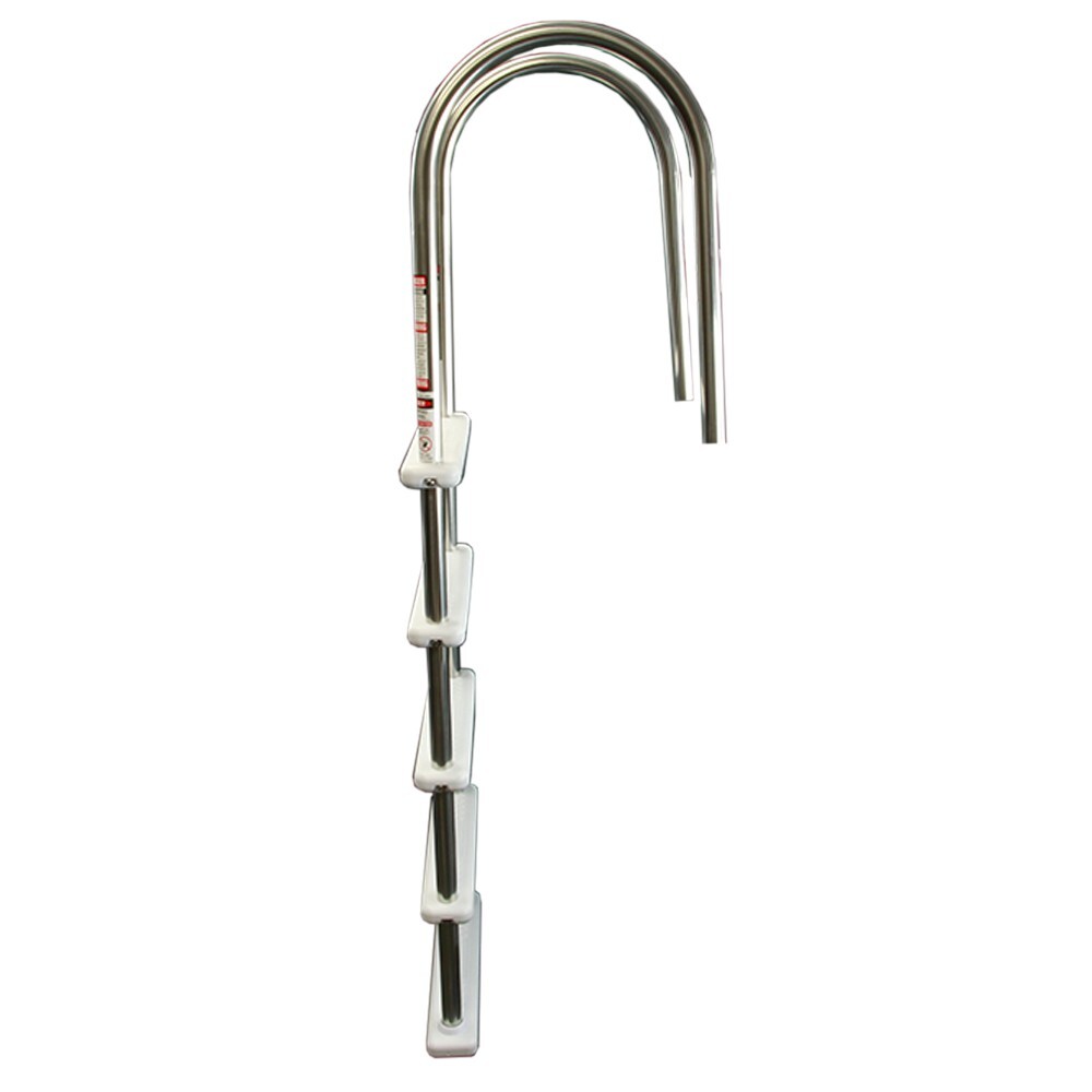 Aqua Select Above Ground Stainless Steel In-Pool Swimming Pool Ladder w/ Steps