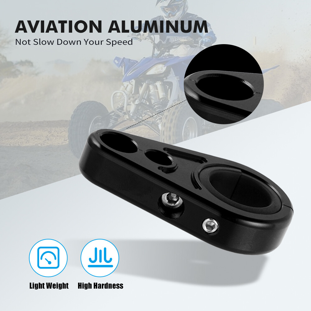 ATV Aluminum Brake Line Clamps For Yamaha Grizzly Raptor 700R Warrior 350 YFZ450