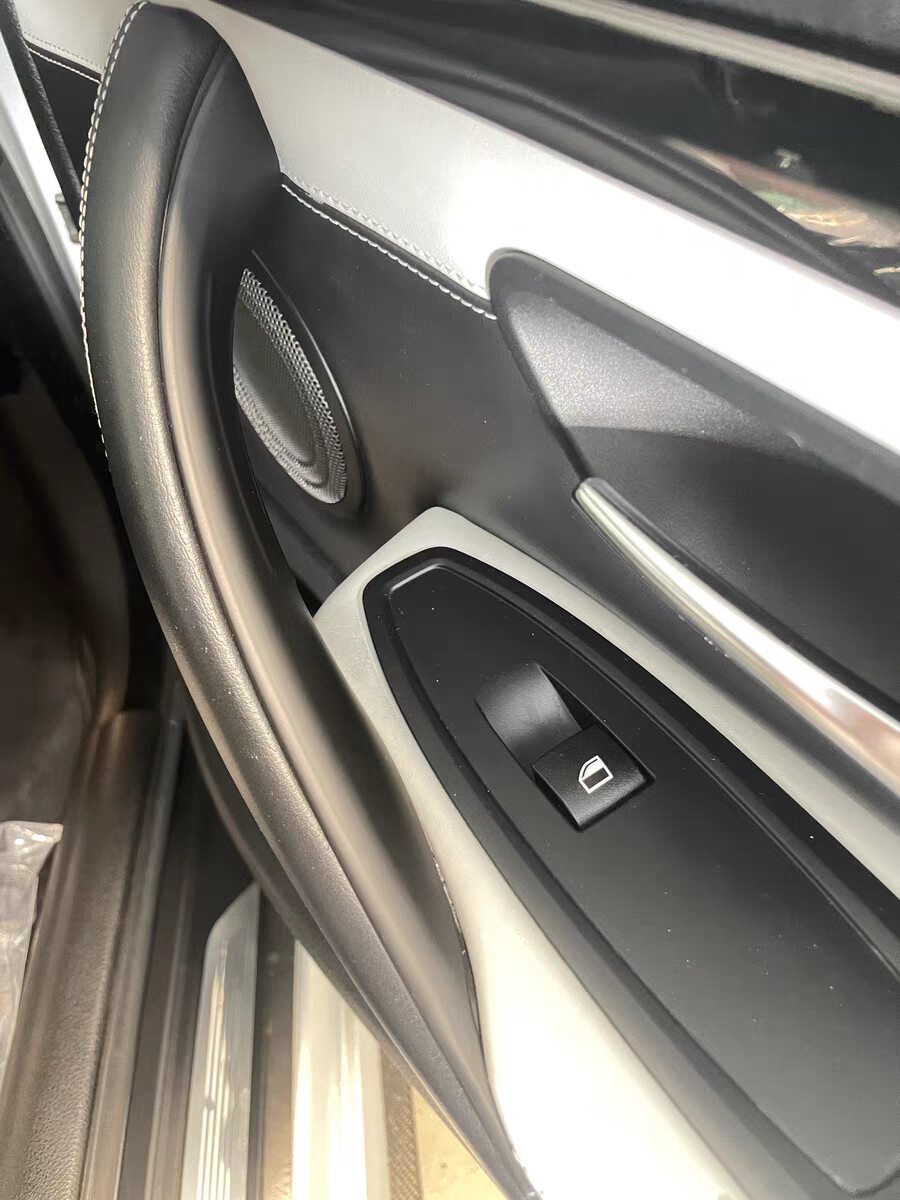 2PCS Black Interior Door Pull Handle Cover For BMW 3 4 series F30 F31 F32 F35 M3