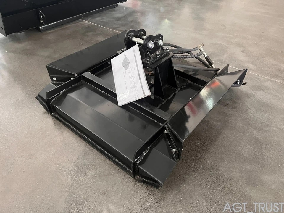 AGT 35in Black Brush Mower Mini Excavator Cutter Mower Attachment 110KG |12EX-RC
