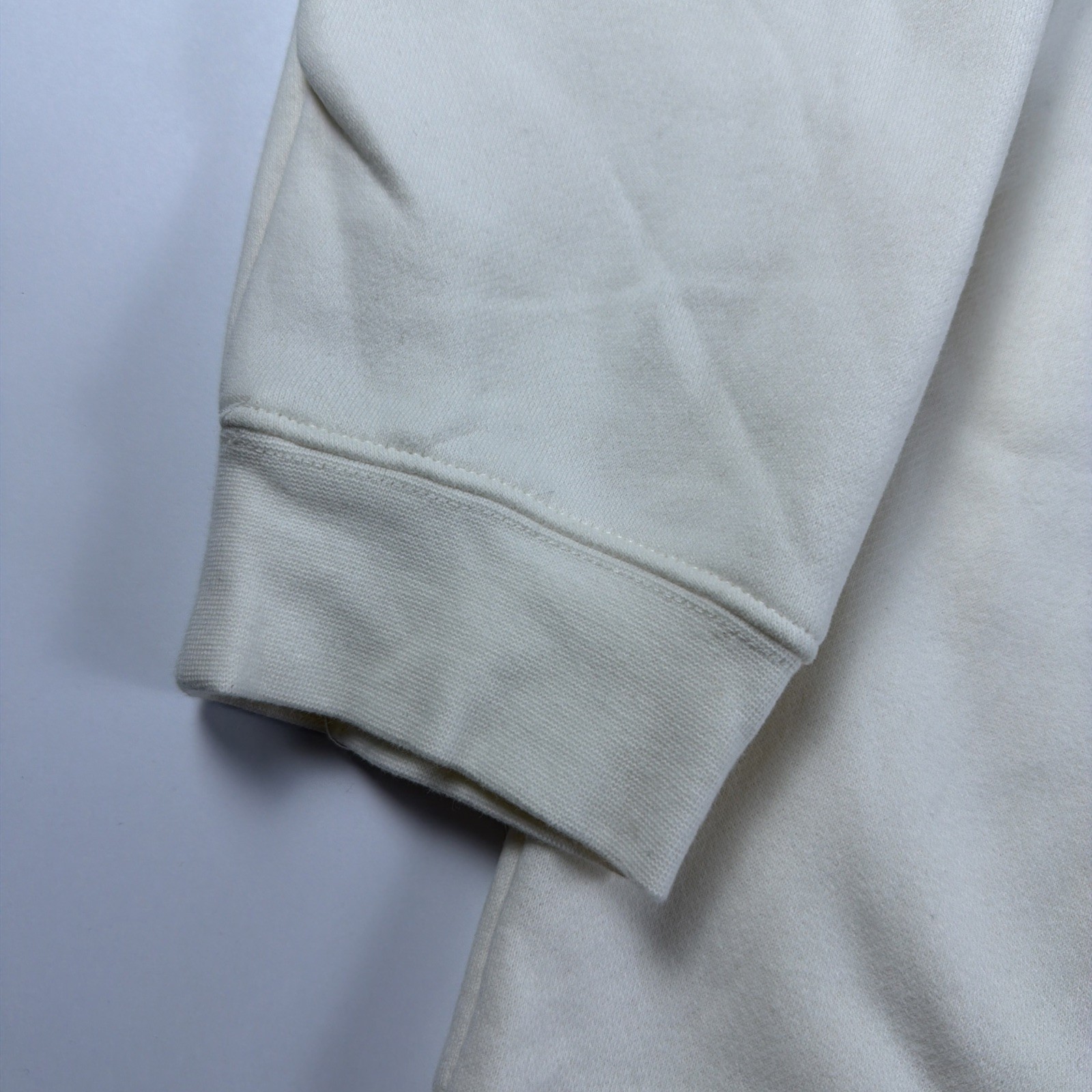 Disney Star Wars Embossed Logo Hoodie Cream Off-White Pullover Sweatshirt 2XL