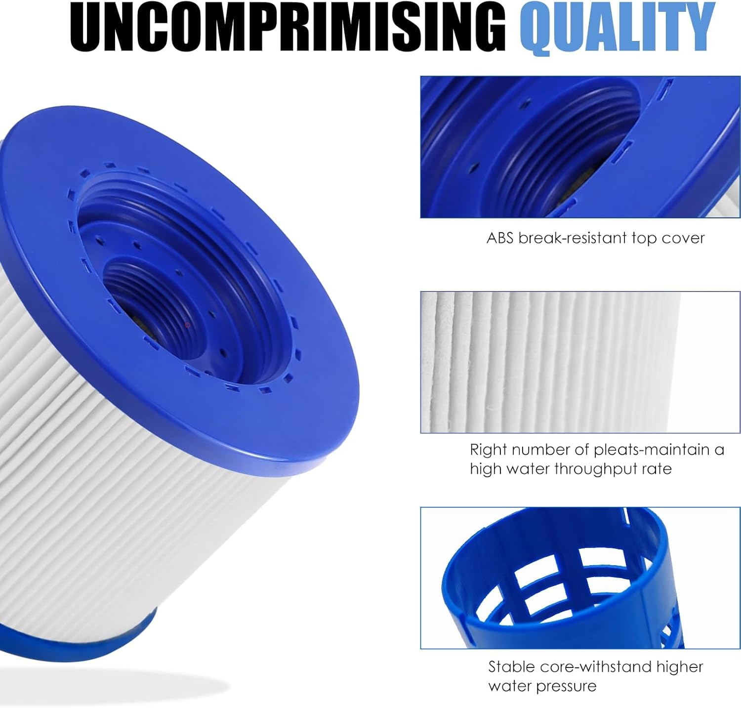 Screw in Spa Filters for Wave Spa/Cosyspa, Co-z Hot...