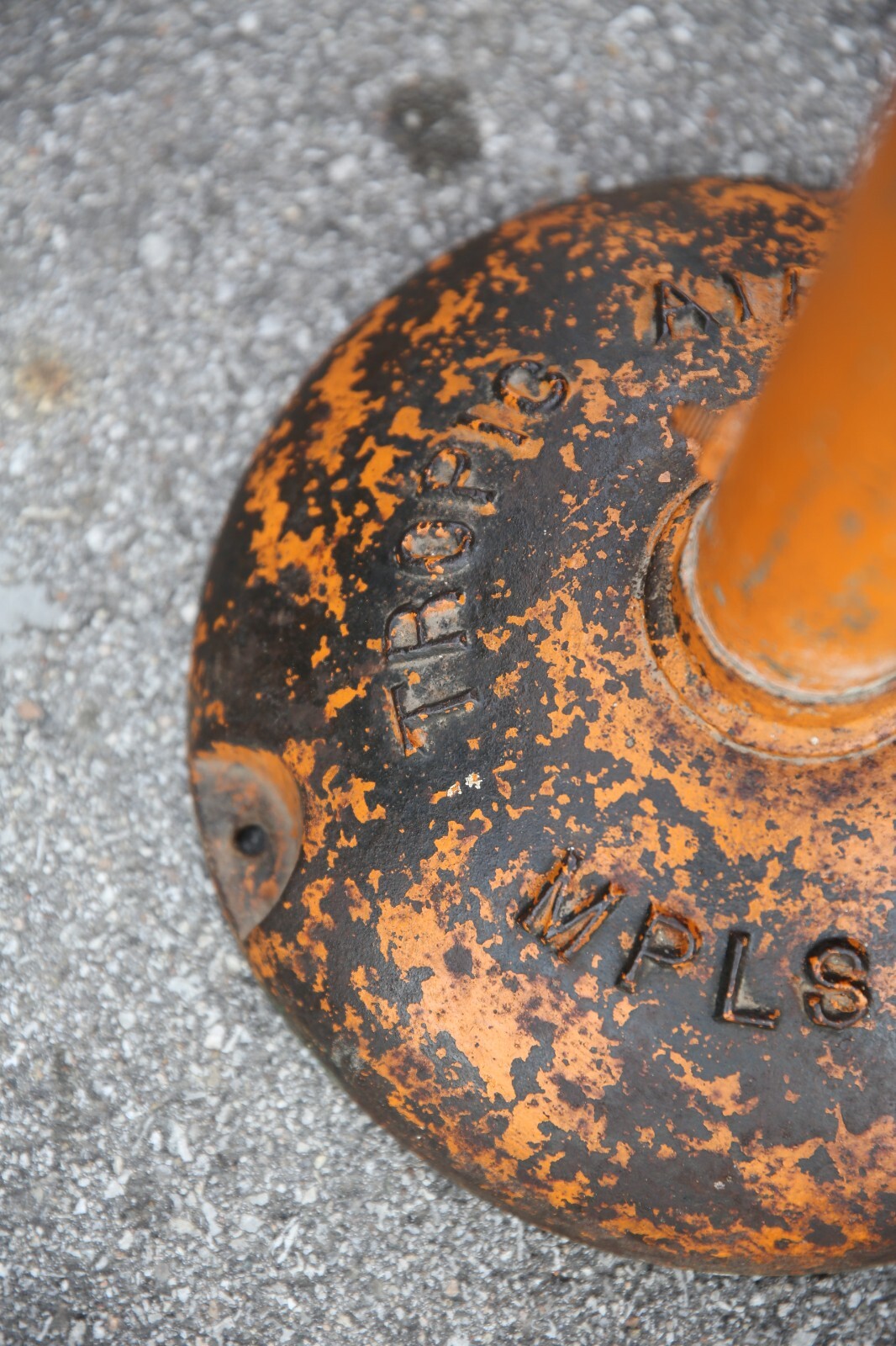 Vintage Air Meter Stand industrial cast iron base service station antique rack