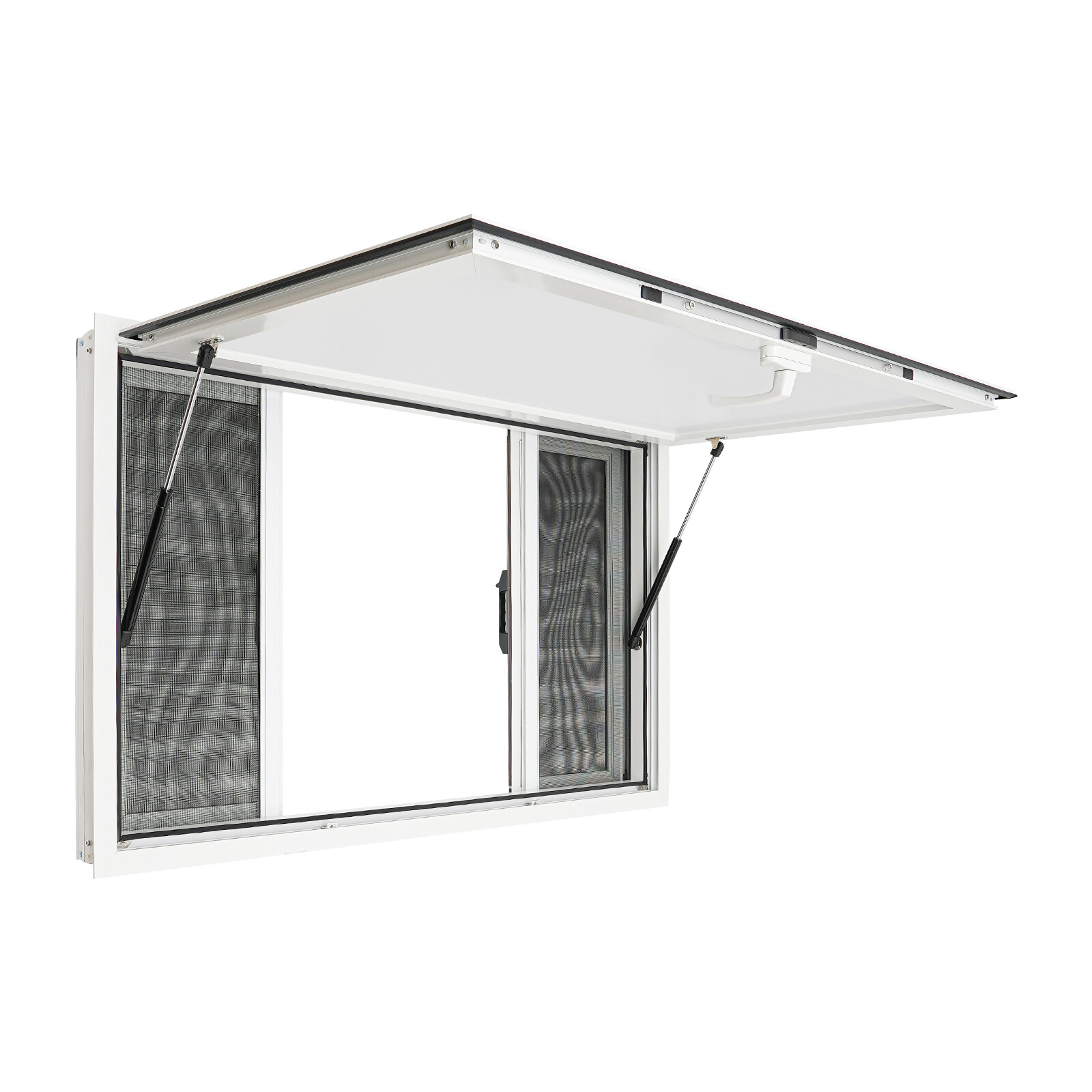 48"L x 30"W Concession Stand Serving Window Food Truck Service Awning w/ Hooks