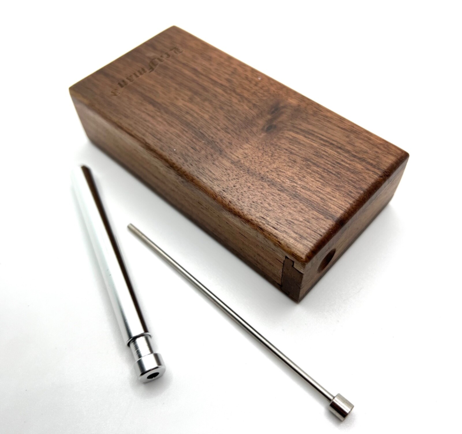 Wood Dugout (LEAFMAN) With Self Cleaning Pipe And Pipe Cleaner SAME DAY SHIP